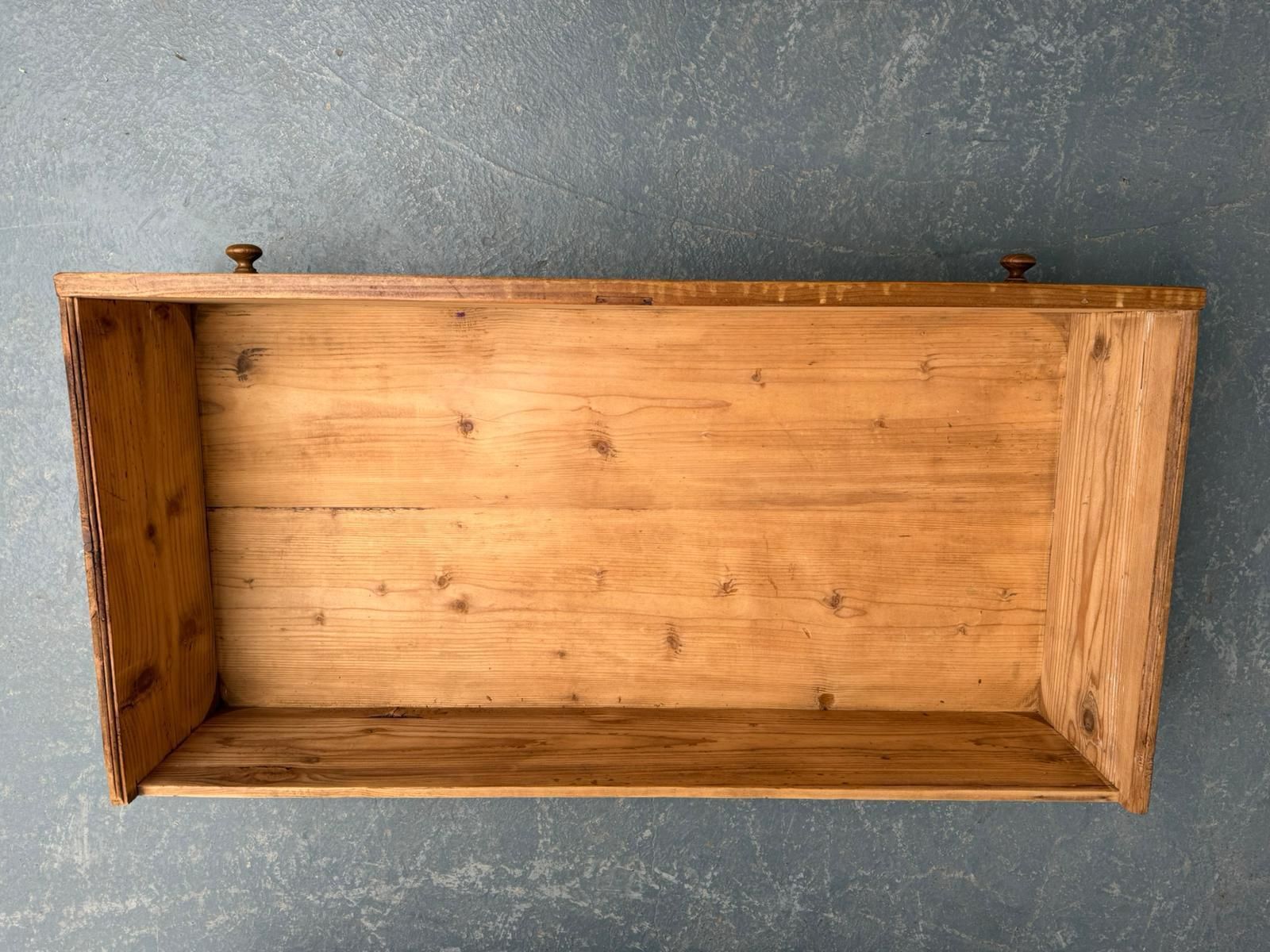 Furniture An Original Antique Pine Columned Hungarian Waxed 3 Drawer Chest Of Drawers photo