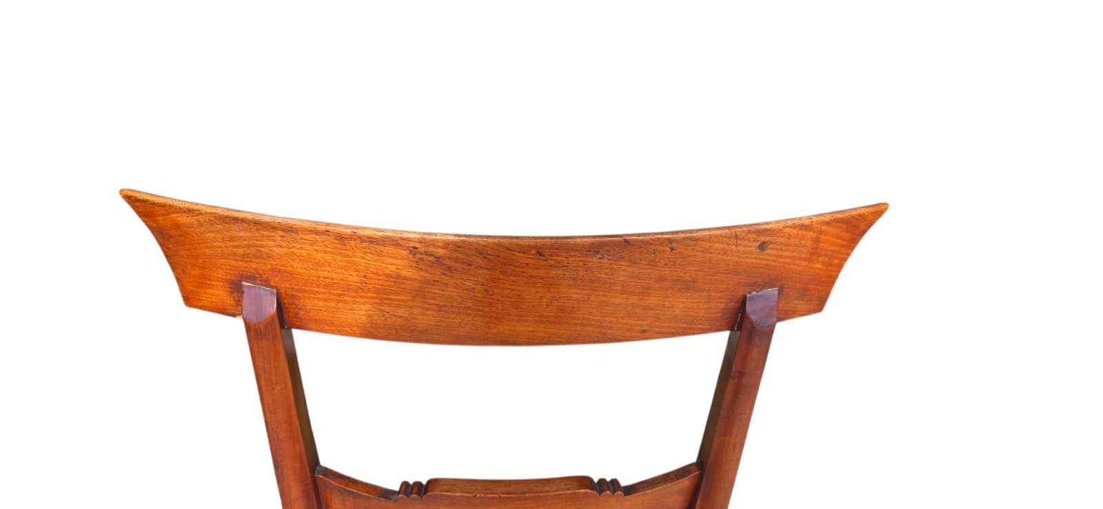 photo vintage Set Of 4 Antique Regency Mahogany Bar Back Dining Chairs C.1835
