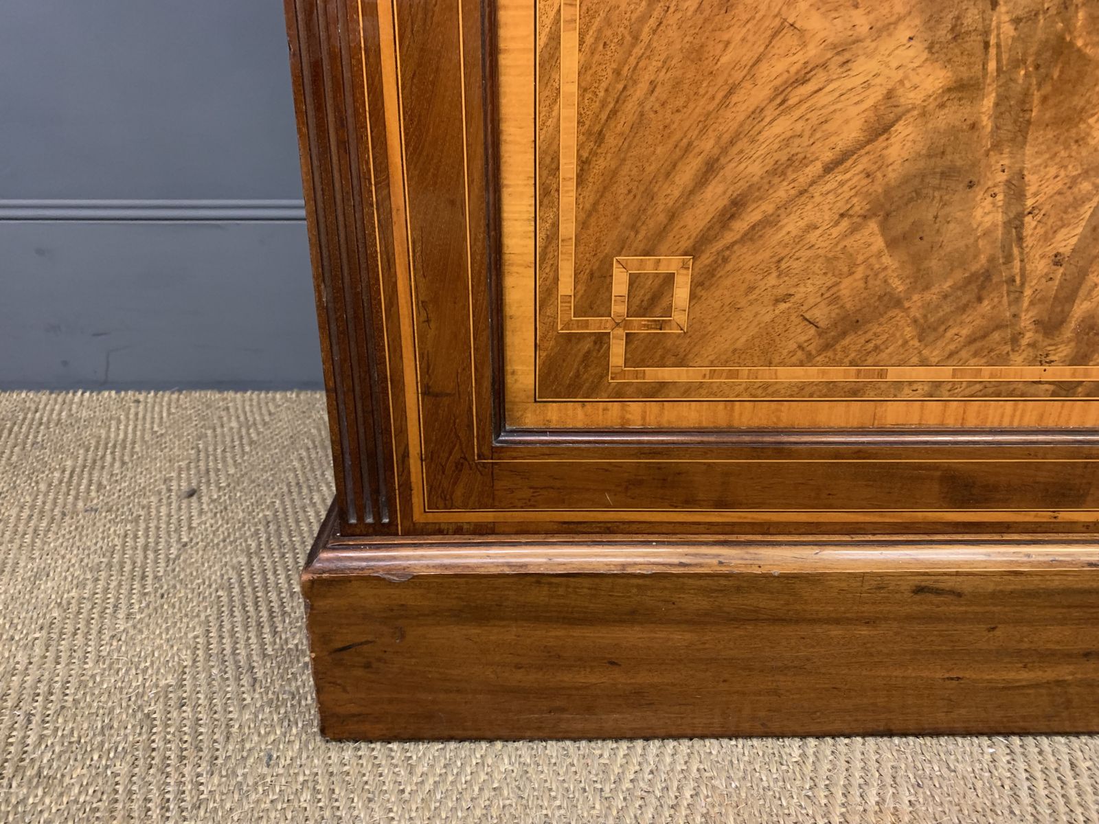 Edwards & Roberts Inlaid Mahogany Bookcase photo vintage
