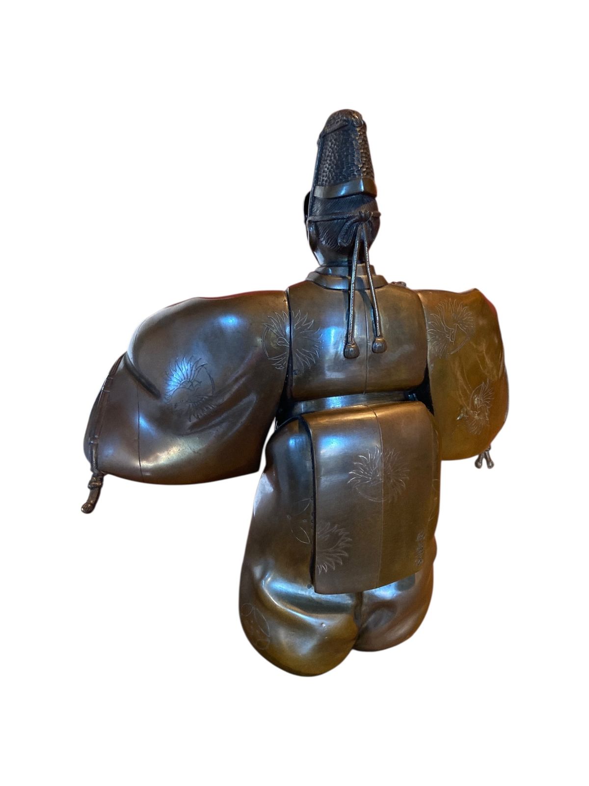Japanese Bronze Noh Actor, Meiji Period (1868 1912), Signed 'Matsumori' photo vinterior