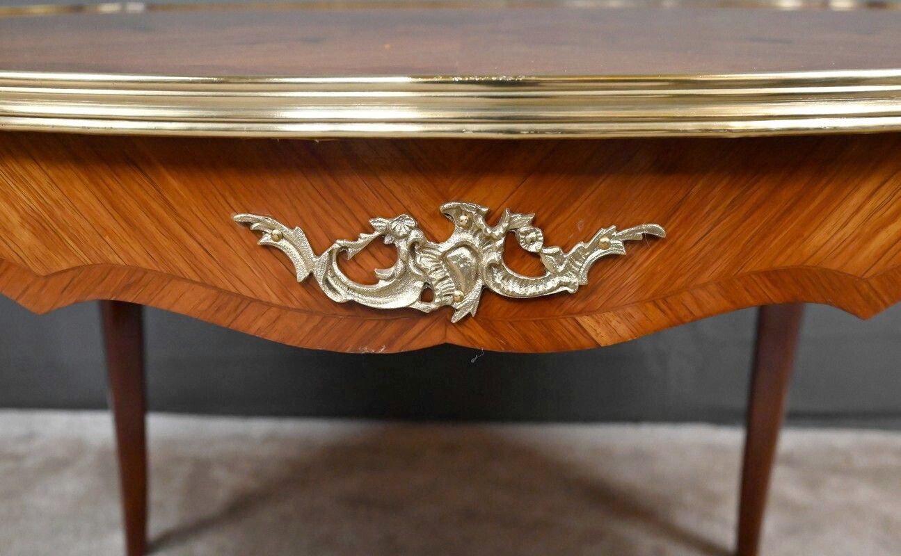 photo furniture Louis XV Style Marquetry Coffee Table – Mid 20th Century