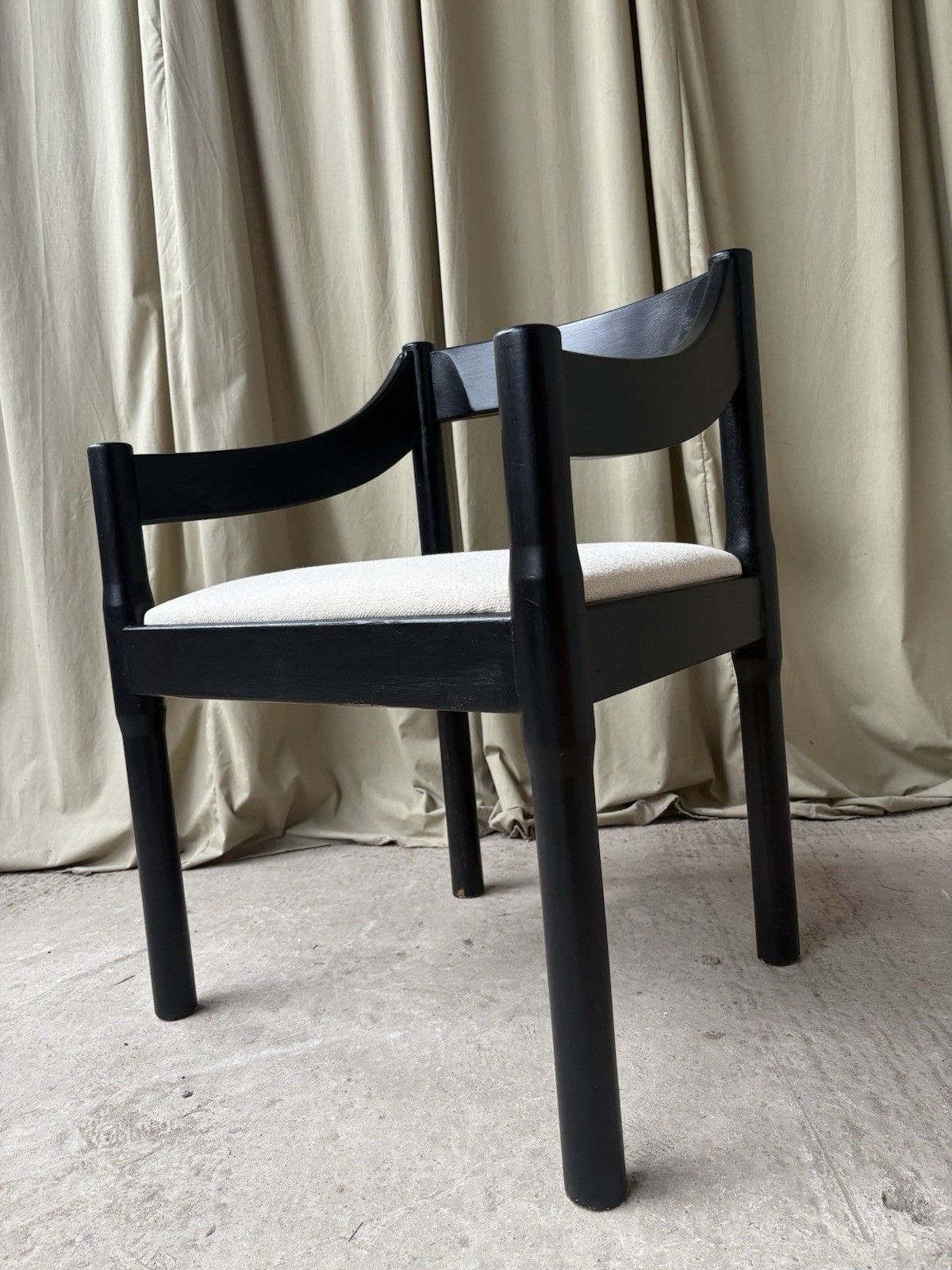 Vtg Mid Century Vico Magistretti Carimate Chair Armchair Desk Chair Danish R1132 photo vinterior
