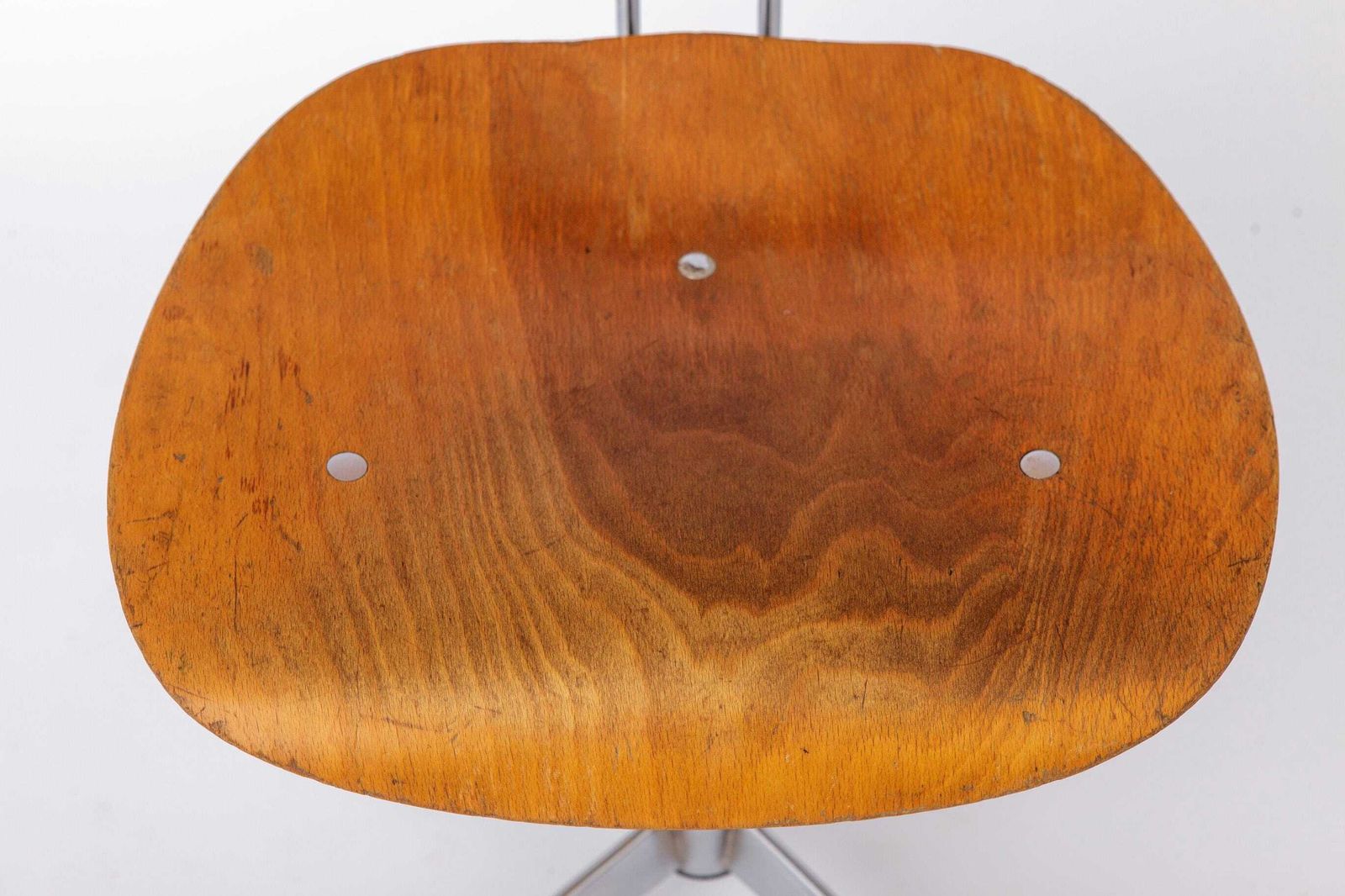 Egon Eiermann Draaistoel Voor Wilde & Spieth, Bauhaus Bureaustoel Jaren 1950, Duitse Industriële Beukenstoel photo furniture