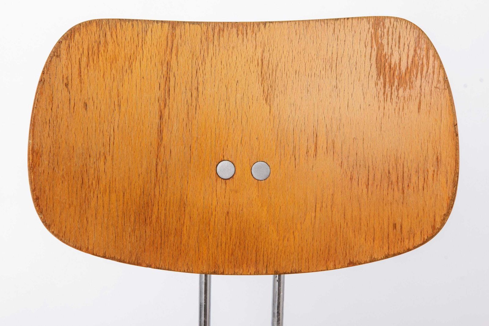 Egon Eiermann Swivel Chair For Wilde & Spieth, Bauhaus Desk Chair 1950s, German Industrial Beech Chair photo for sale