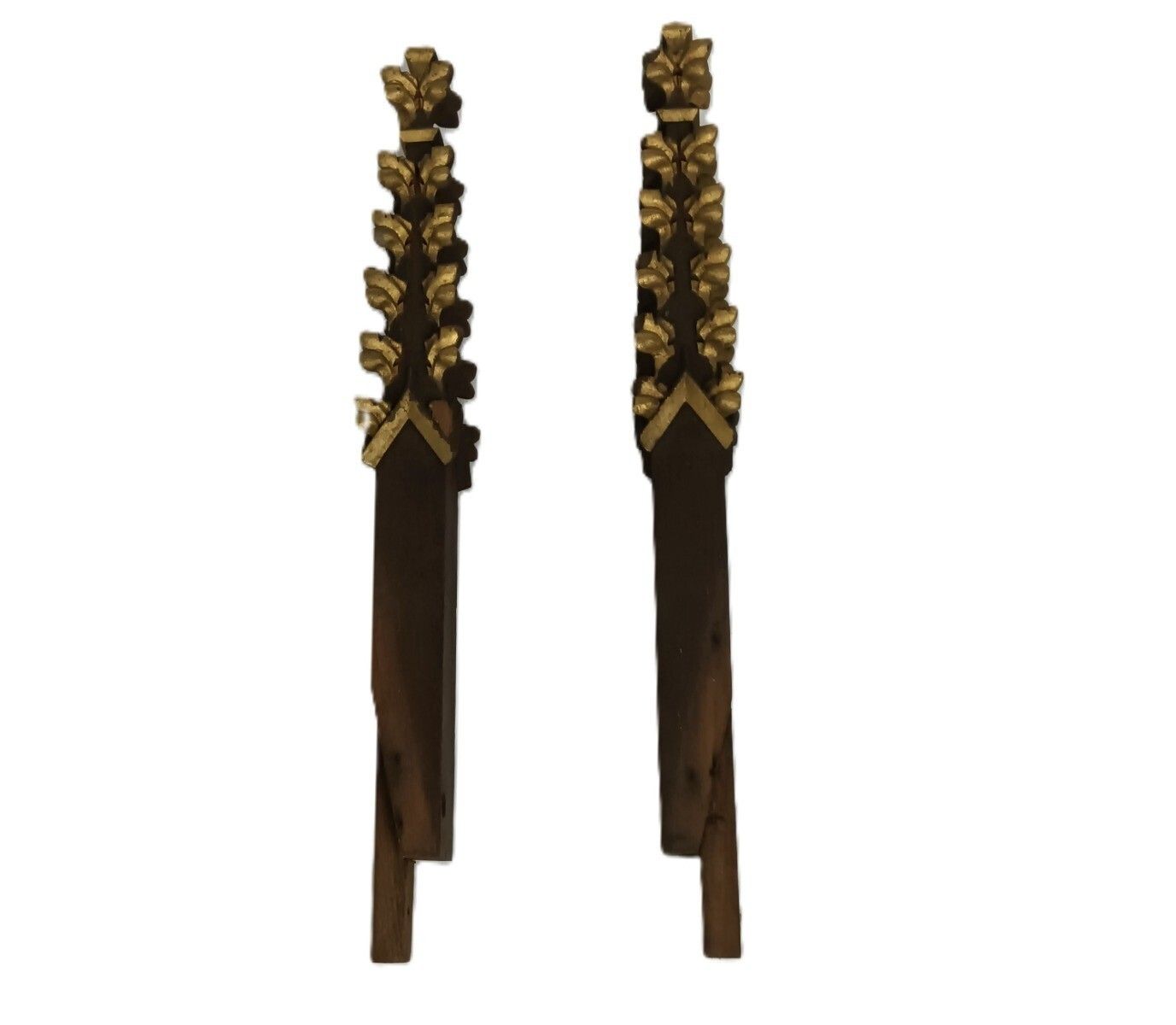 Neo Gothic 2 Reclaimed Carved Wood Large Spindles Balusters Trim Posts Pillar photo furniture