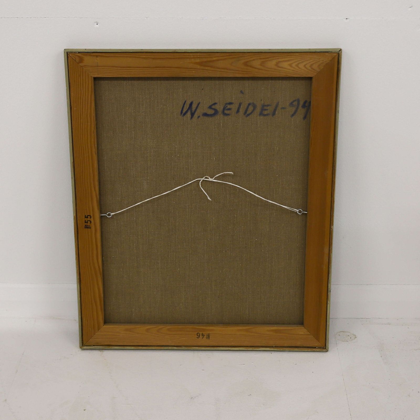 Abstract Danish Oil Painting By W Seidel Signed And Dated 1994 photo buy