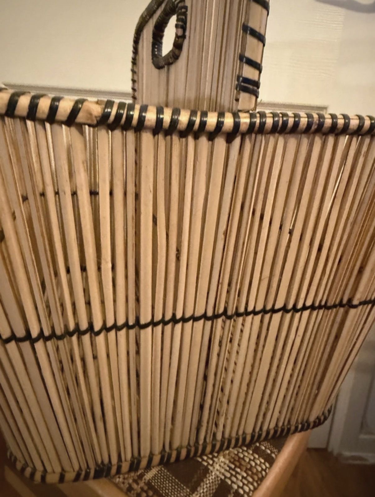 Vintage Bamboo Magazine/Vinyl Holder photo for sale