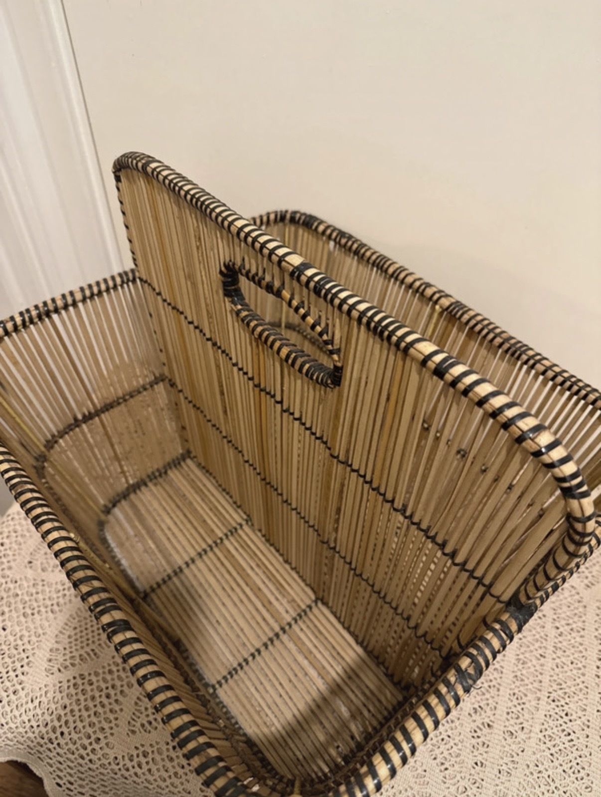 Vintage Bamboo Magazine/Vinyl Holder photo 70.0