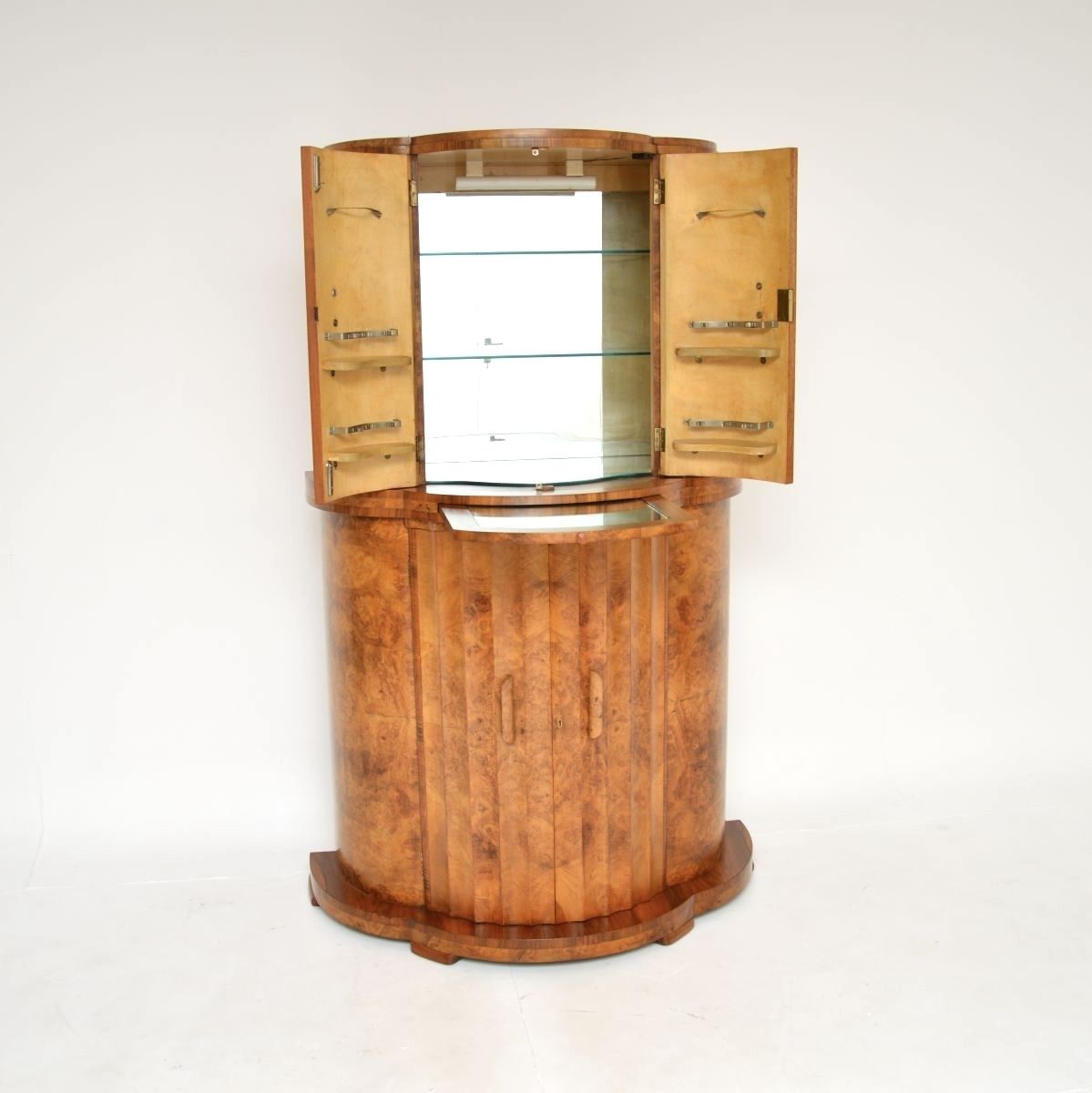Art Deco Burr Walnut Cocktail Cabinet By Epstein photo furniture