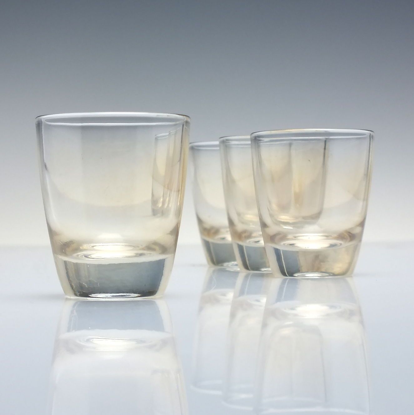 Vintage Glass Spirit Barrel Decanter And Matching Shot Glasses C1970 photo buy