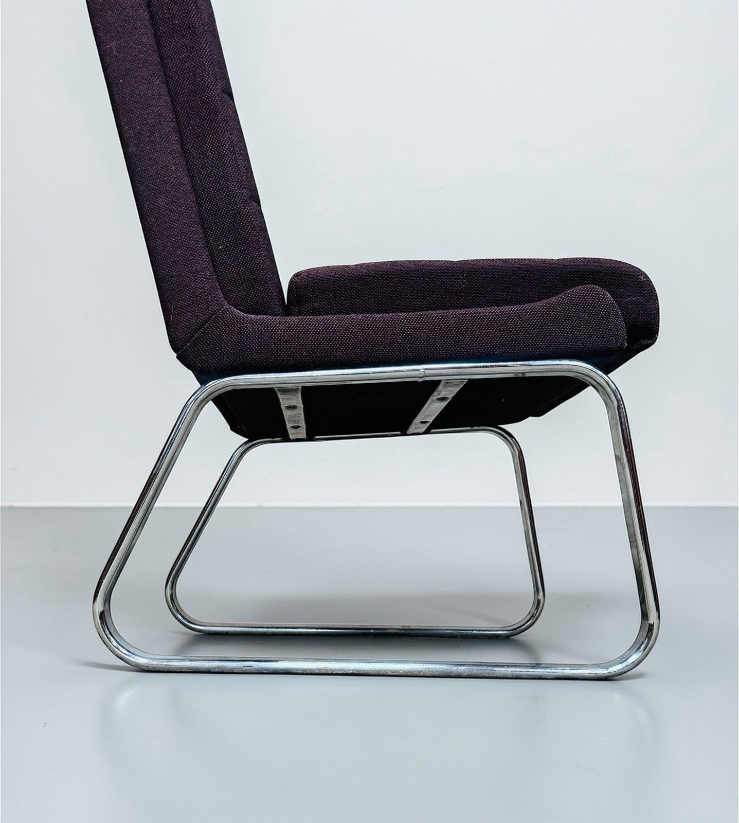 Gordon Russell Chrome And Fabric Lounge Chair Easy Chair Mid Century C1970s Rare photo buy