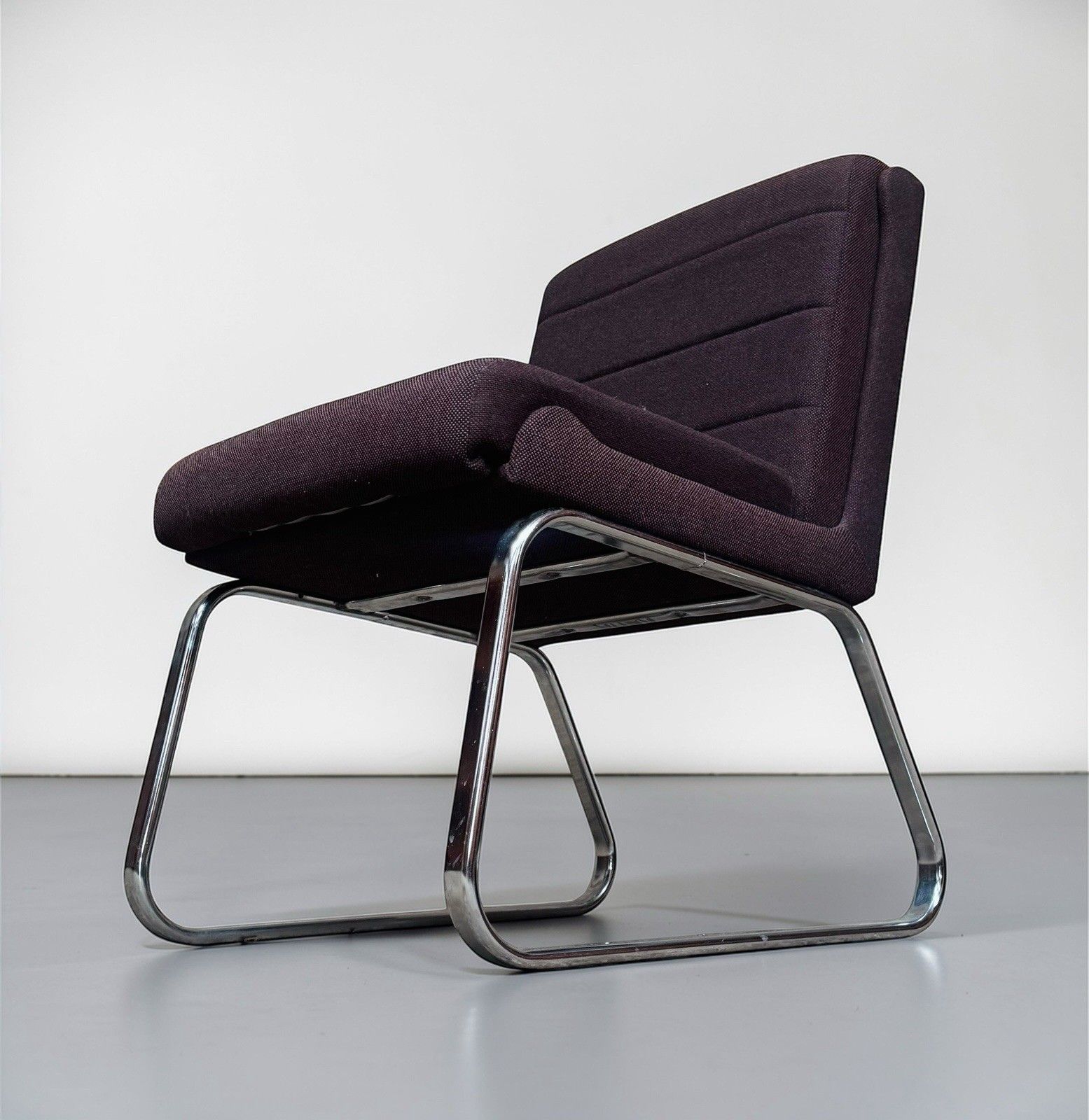 Gordon Russell Chrome And Fabric Lounge Chair Easy Chair Mid Century C1970s Rare photo for sale