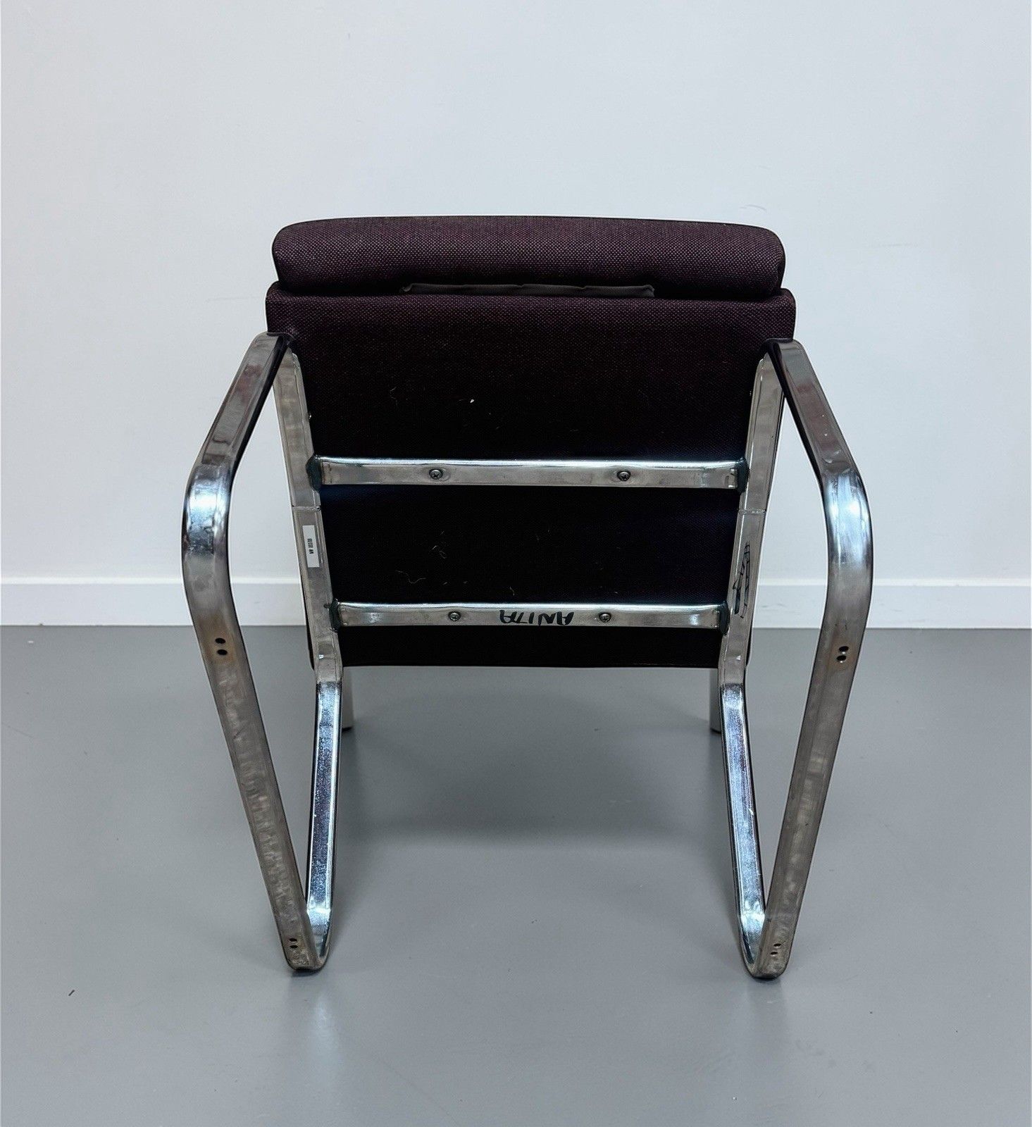 Gordon Russell Chrome And Fabric Lounge Chair Easy Chair Mid Century C1970s Rare photo vintage