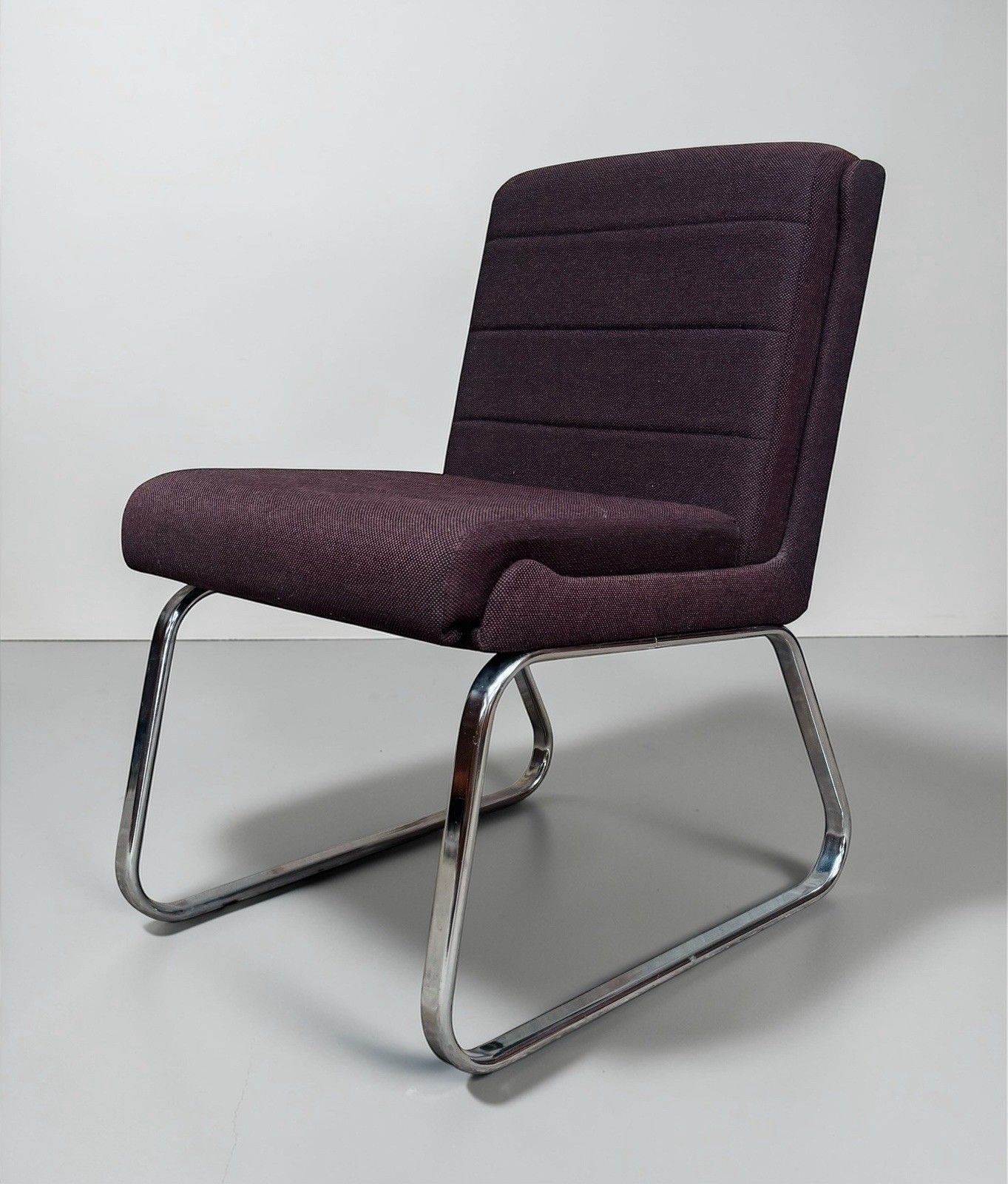 Furniture Gordon Russell Chrome And Fabric Lounge Chair Easy Chair Mid Century C1970s Rare photo