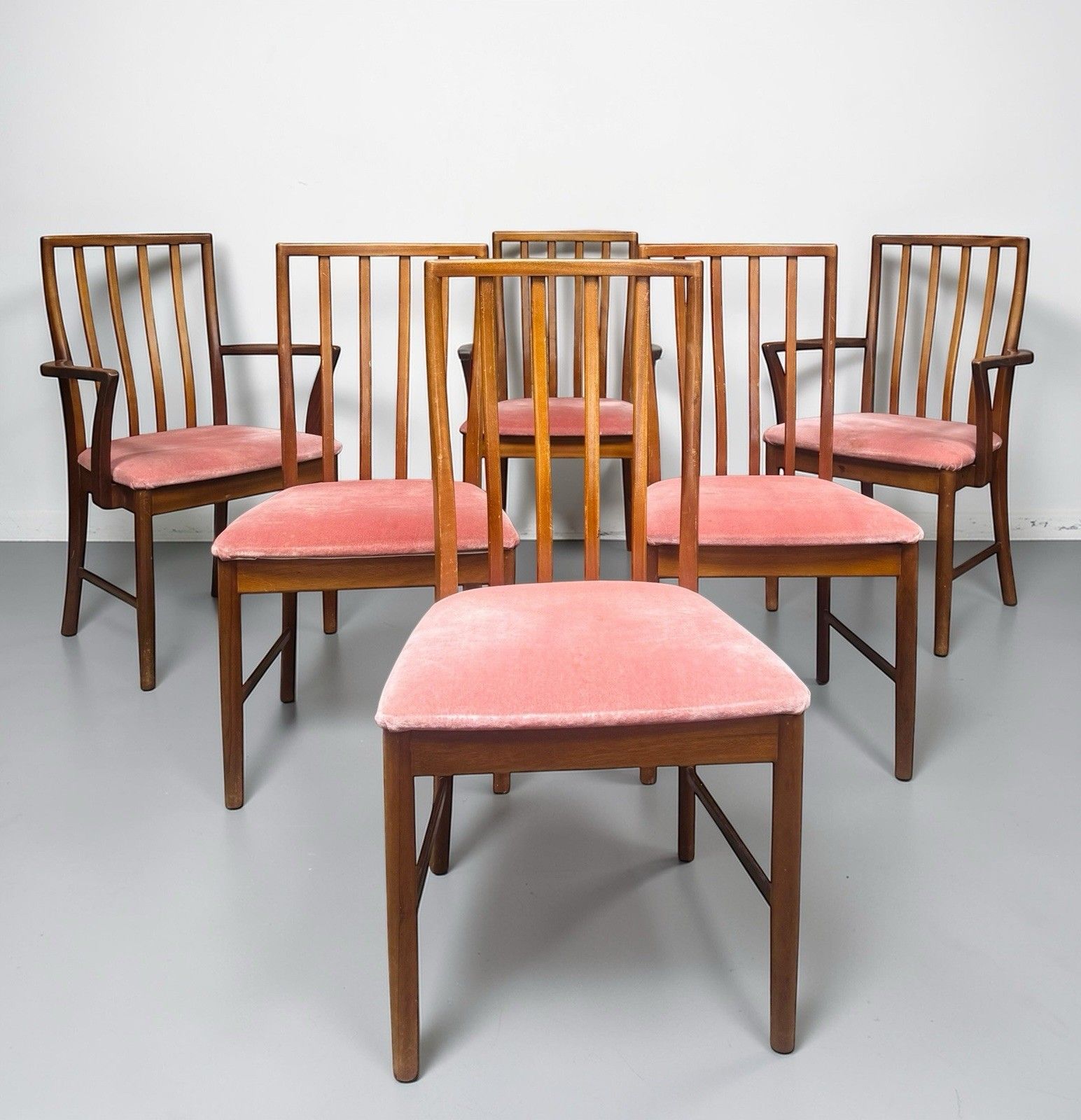 345.0 Set Of Six Teak Gordon Russell Dining Chairs Mid Century Retro C1960s photo