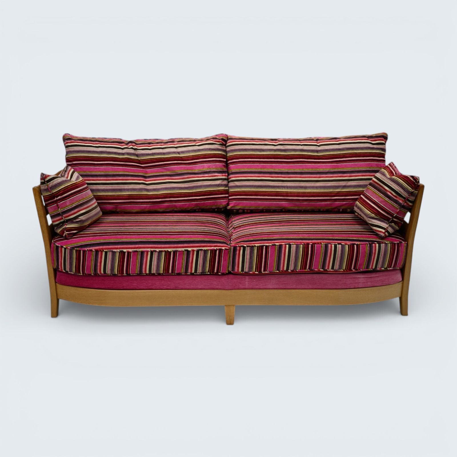 Ercol Pink 3str Sofa Genuine Ercol Upholstery Light Blonde Finish Free Delivery* photo furniture