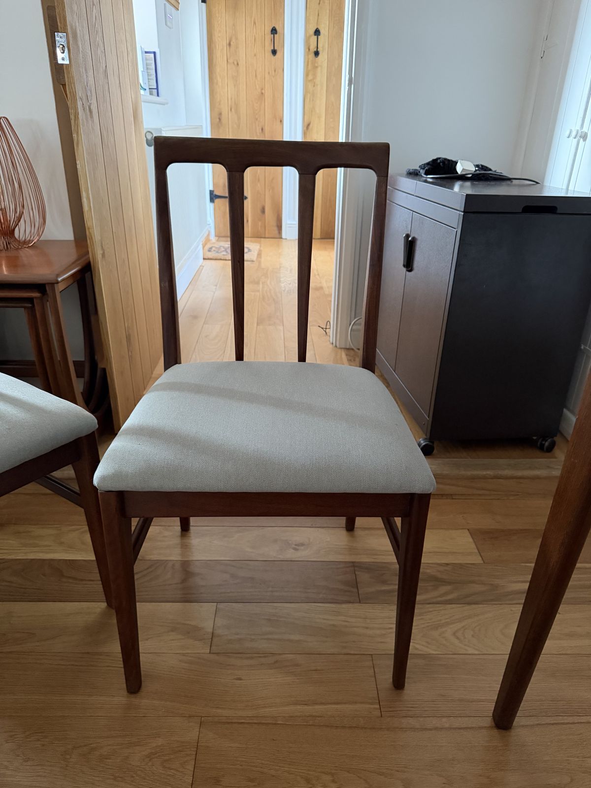 Vintage “Volnay” Dining Chairs – Set Of 6 (4 + 2 Carvers) photo for sale
