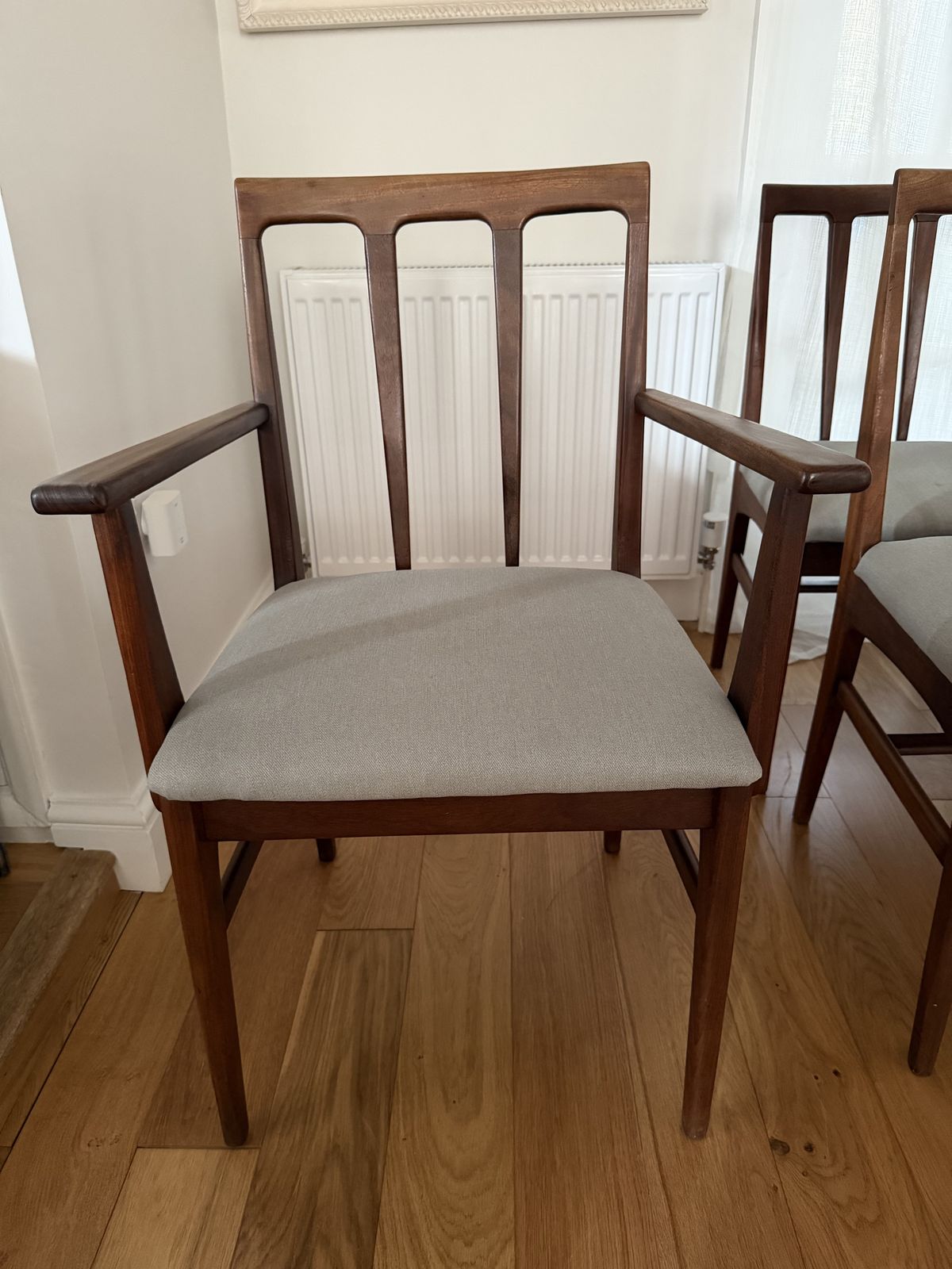 Vintage “Volnay” Dining Chairs – Set Of 6 (4 + 2 Carvers) photo 1950.0