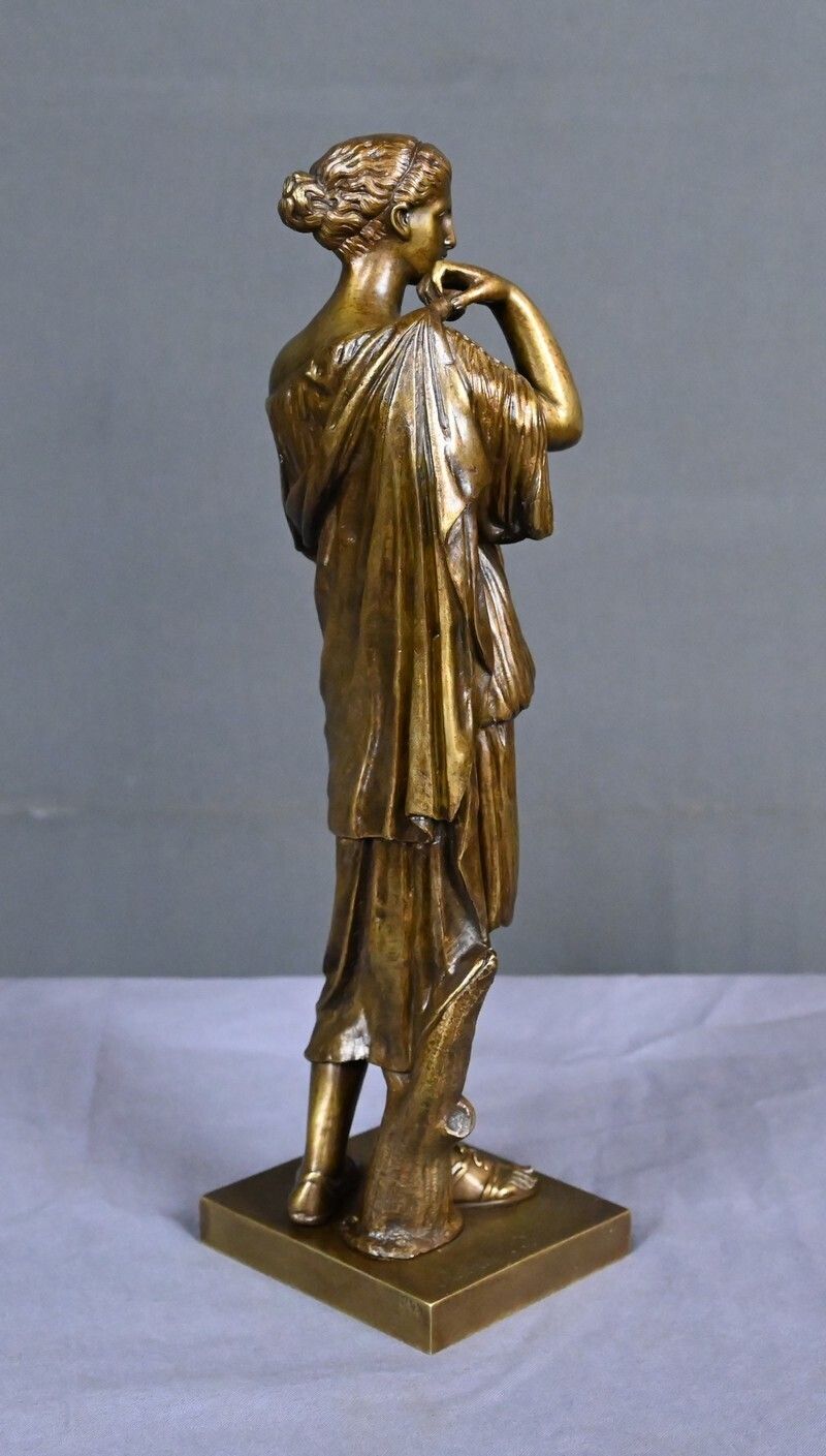 Bronze Sculpture "Diana Of Gabii", After Praxiteles, Signed Raingo Frères – 2nd Half Of The 19th Century photo 860.0