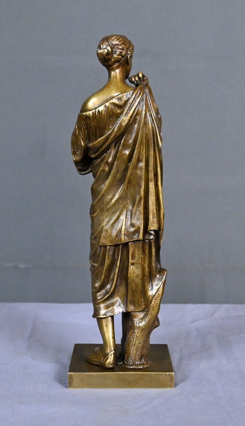Bronze Sculpture "Diana Of Gabii", After Praxiteles, Signed Raingo Frères – 2nd Half Of The 19th Century photo vinterior