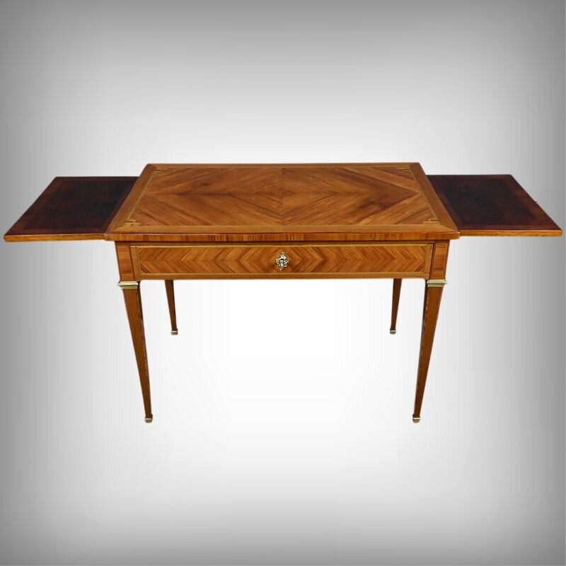 Marquetry Desk, Louis XVI Style – Early 20th Century photo furniture