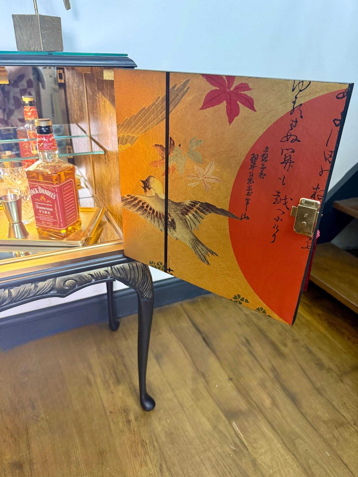 895.0 Elegant Queen Anne Drinks |Cocktail Cabinet – Bespoke Luxury Commissions Available Made To Order photo