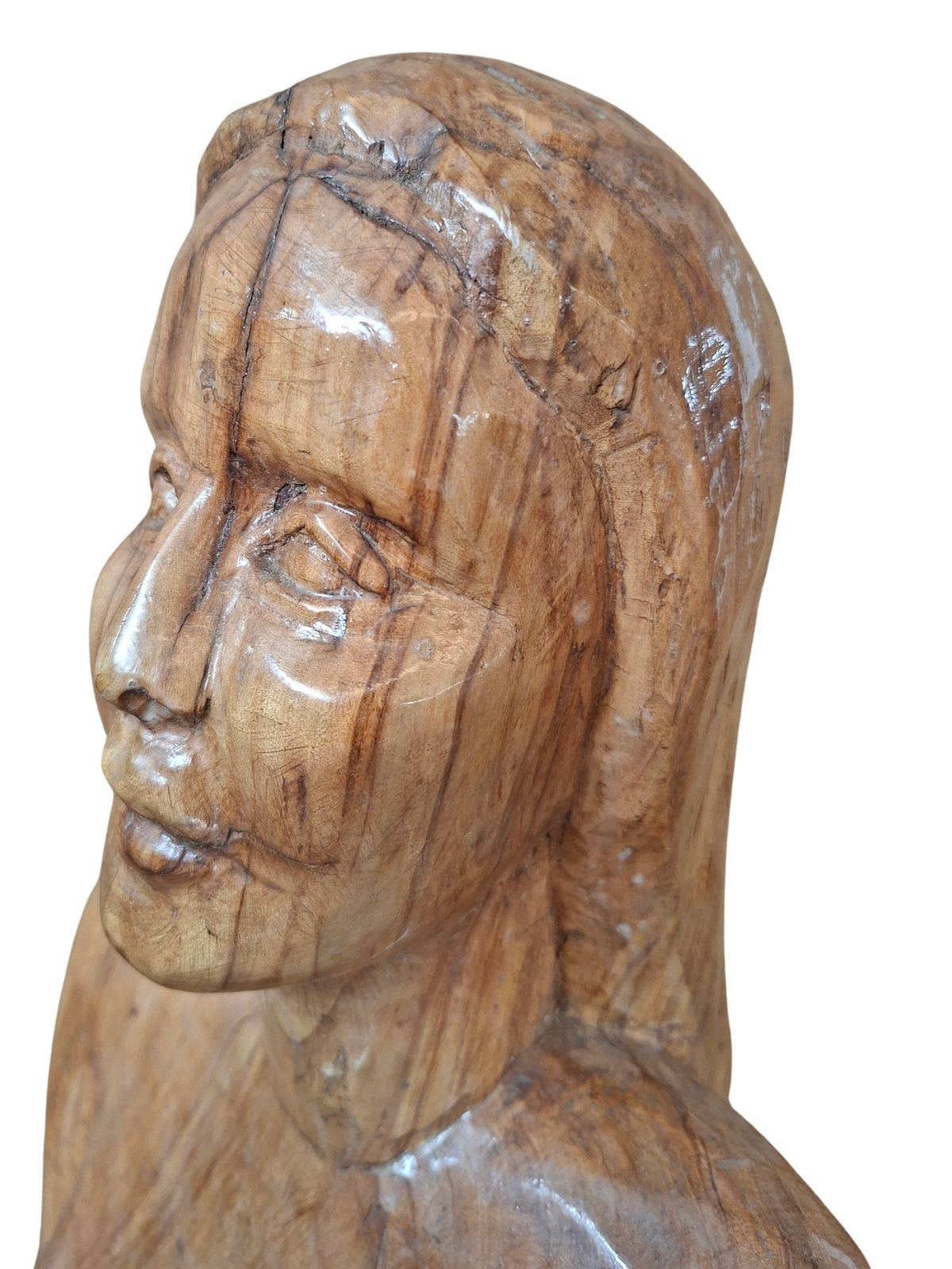 photo vinterior Importante Scultura Lignea Del XX Secolo Nudo Femminile '40