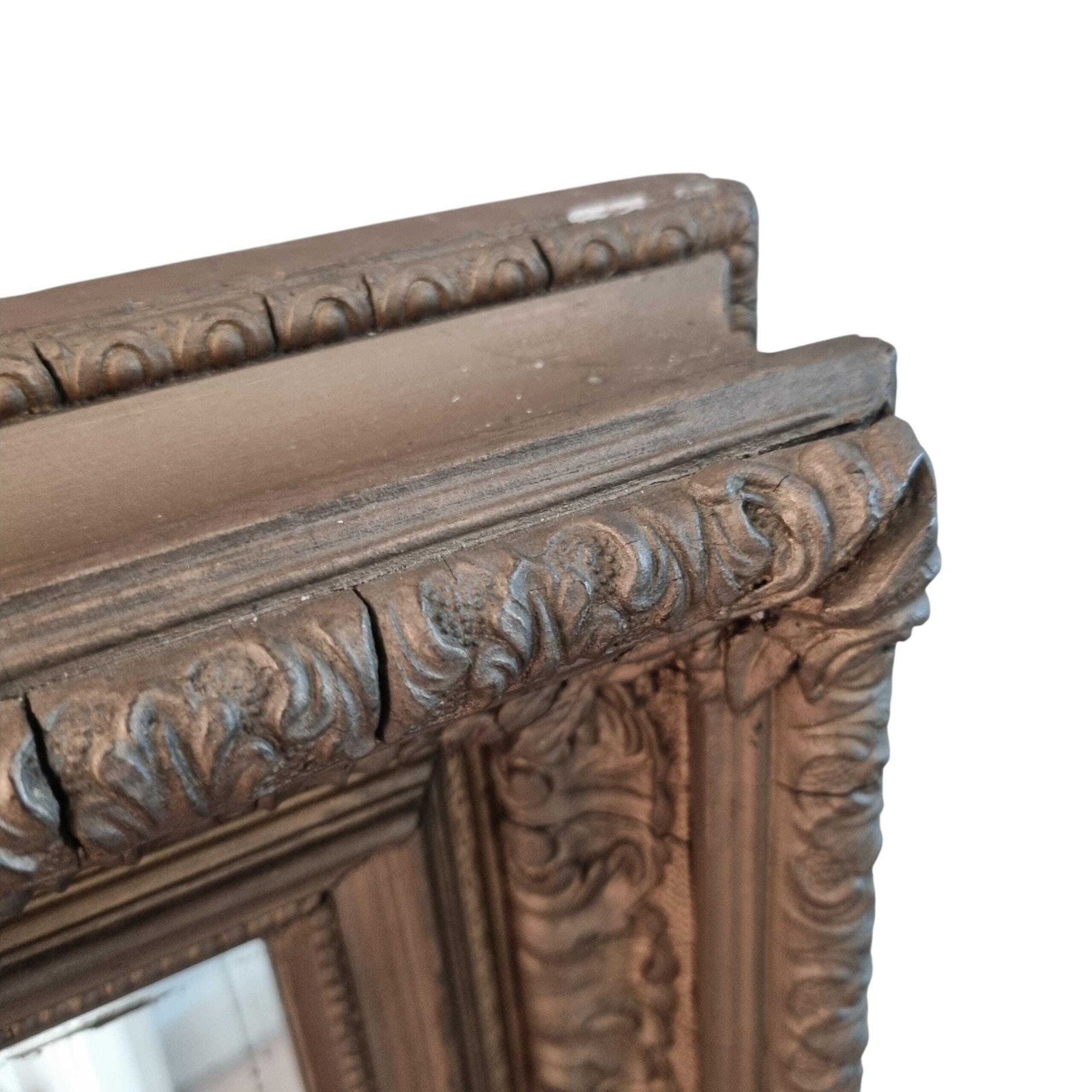 Large Fine Quality Antique Wood And Gold Gilt Mirror photo 330.0