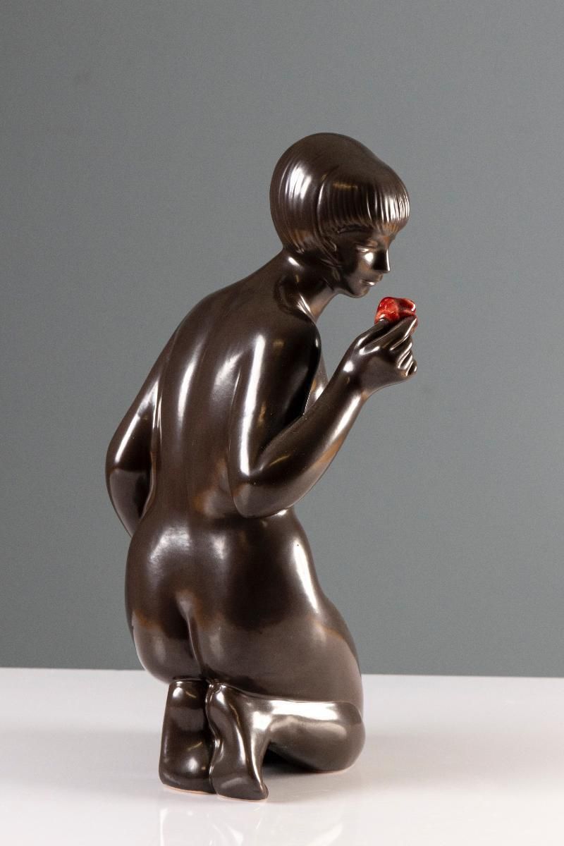 Figuratief Keramisch Beeldhouwwerk, J. Forejtová, Jaren 1960, Tsjecho Slowakije photo furniture