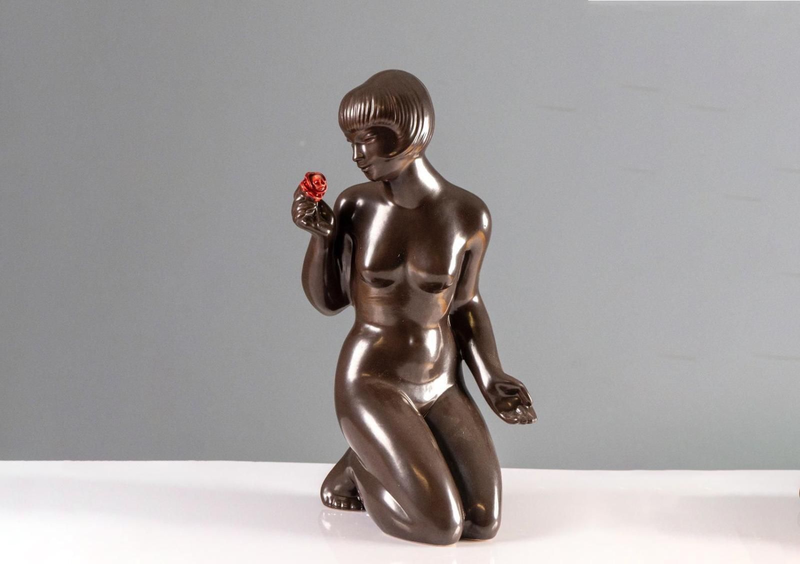 Figuratief Keramisch Beeldhouwwerk, J. Forejtová, Jaren 1960, Tsjecho Slowakije photo 892.0
