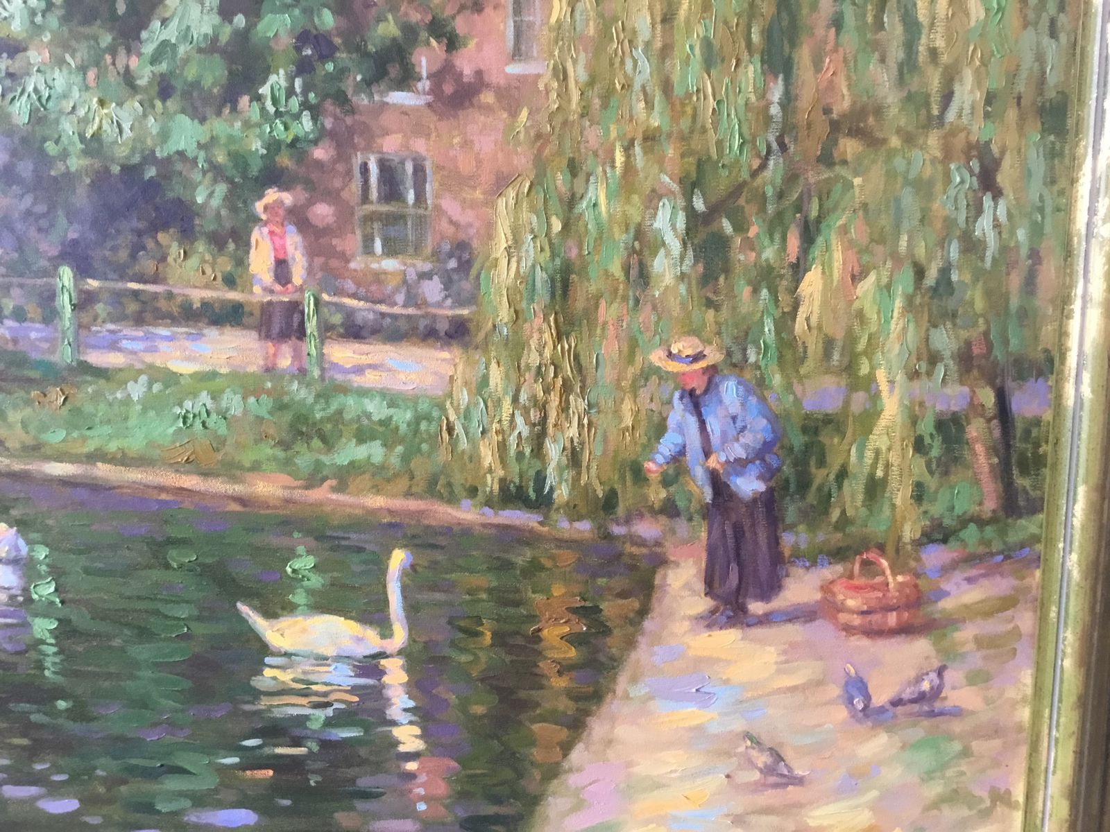 Sheila Tiffin British B1952 Large Impressionist Oil On Canvas 1987 photo furniture