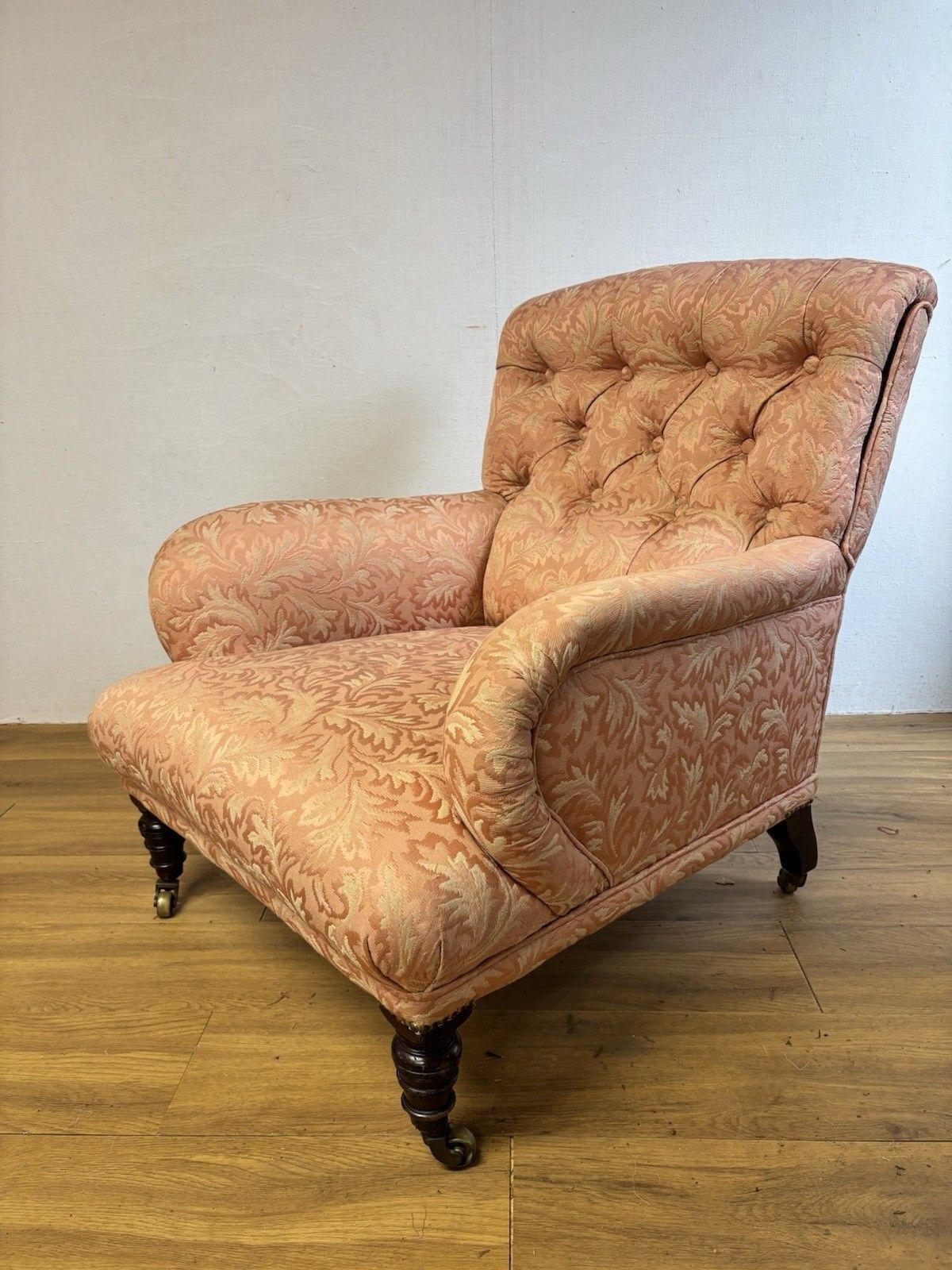Antique Country House Upholstered Armchair, Made By Bertram & Sons photo for sale