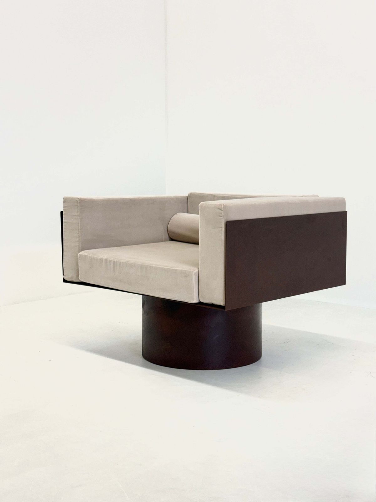 Sculptural Italian Metal Lounge Chair photo furniture