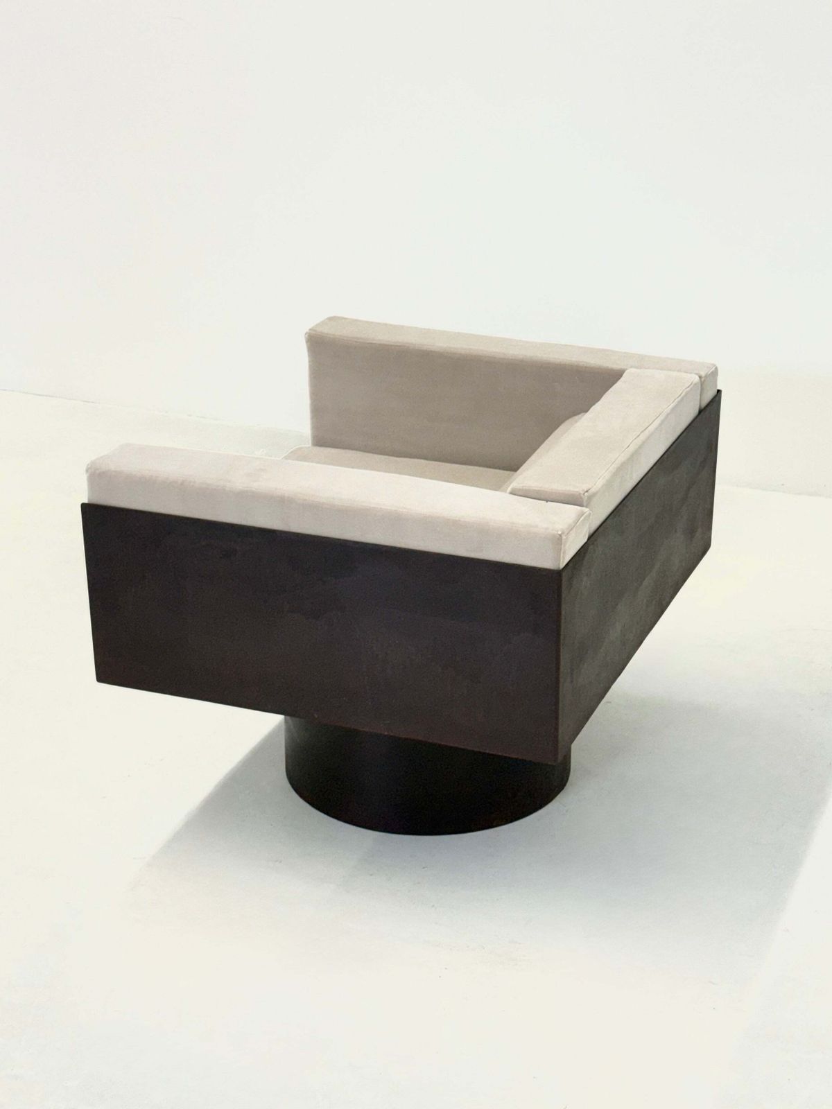 Sculptural Italian Metal Lounge Chair photo buy