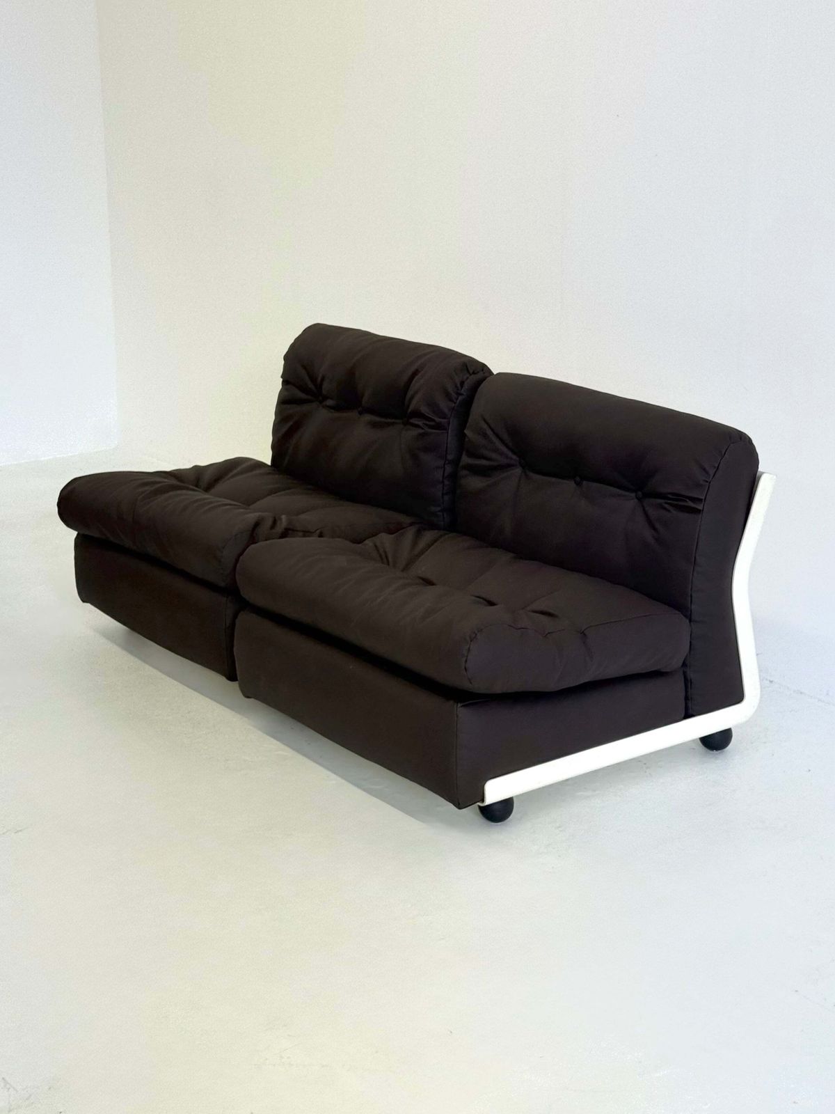 Modular Sofa / Armchair Set Amanta By Mario Bellini For C&B Italia In Dark Brown photo Furniture