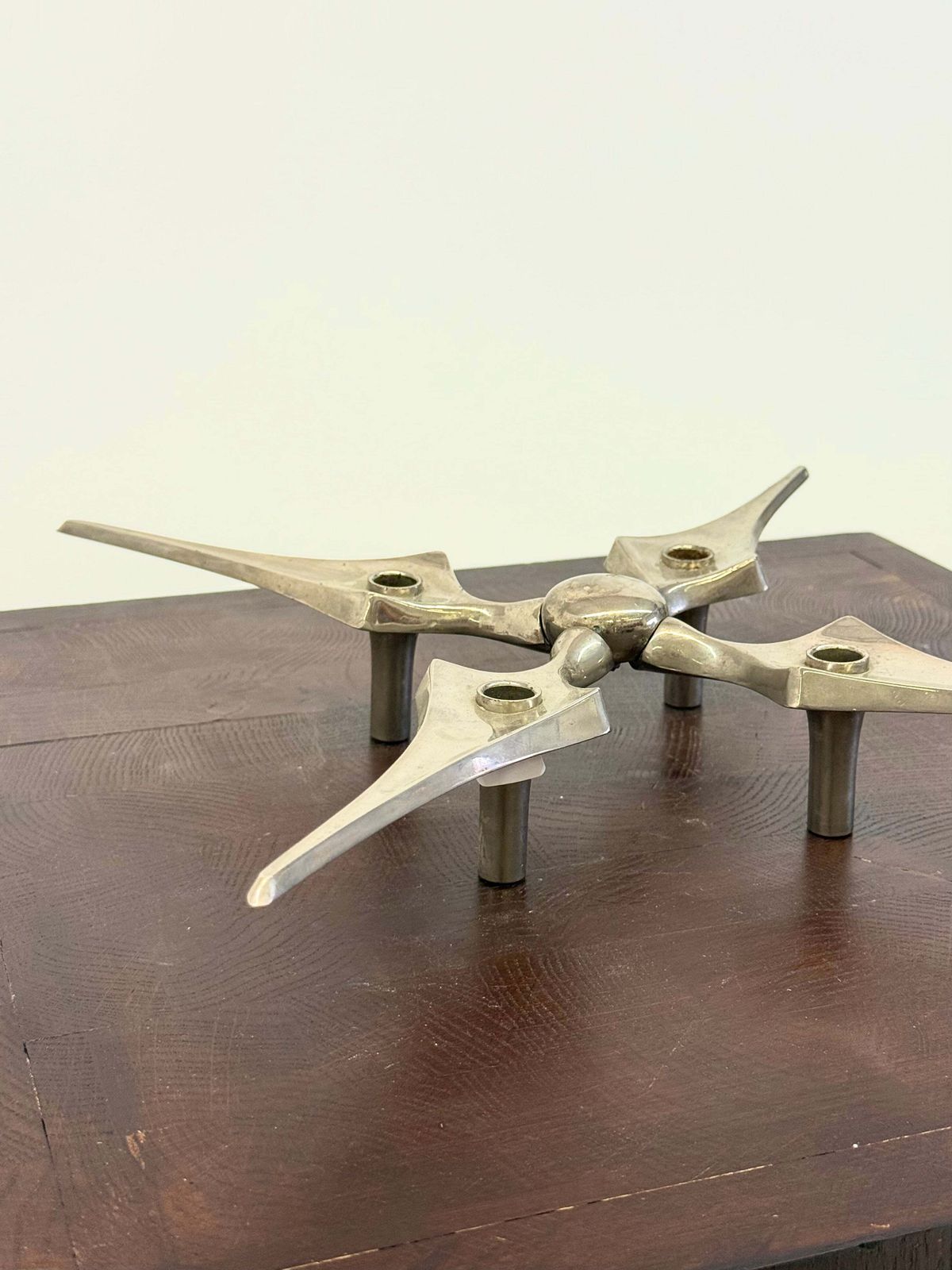 Nagel Star Shaped Candlestick By Fritz Nagel And Caesar Stoffi photo vinterior