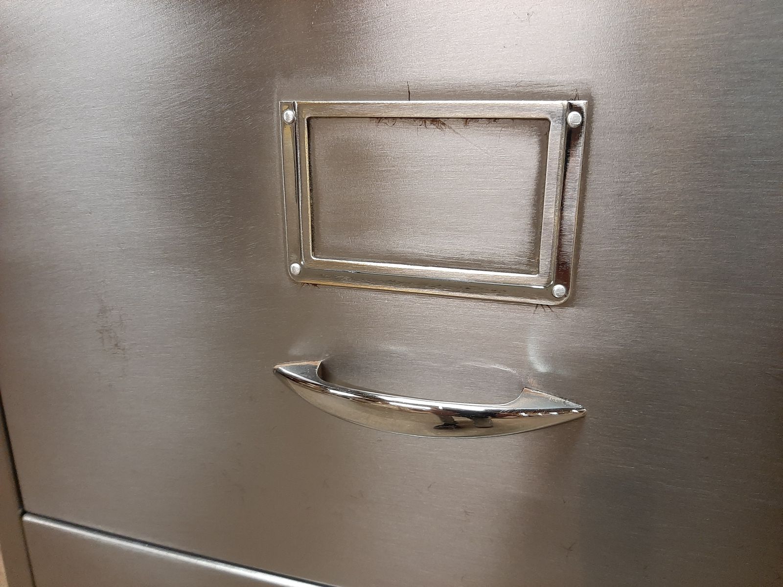 Industrial Steel Filing Cabinet Stripped And Polished Nice Piece photo buy
