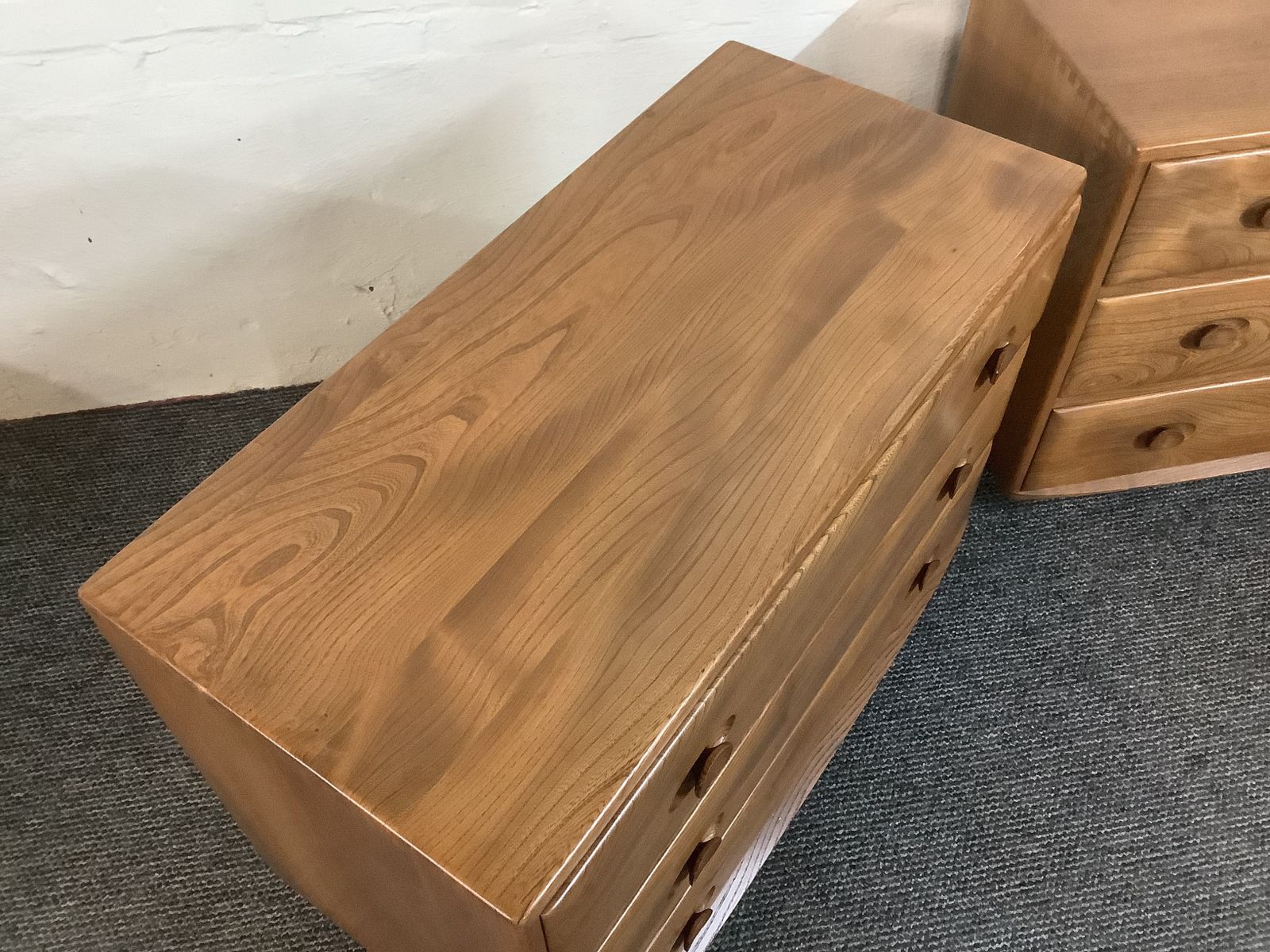 photo furniture Matching Trio Of Ercol Windsor Chest Of Drawers.