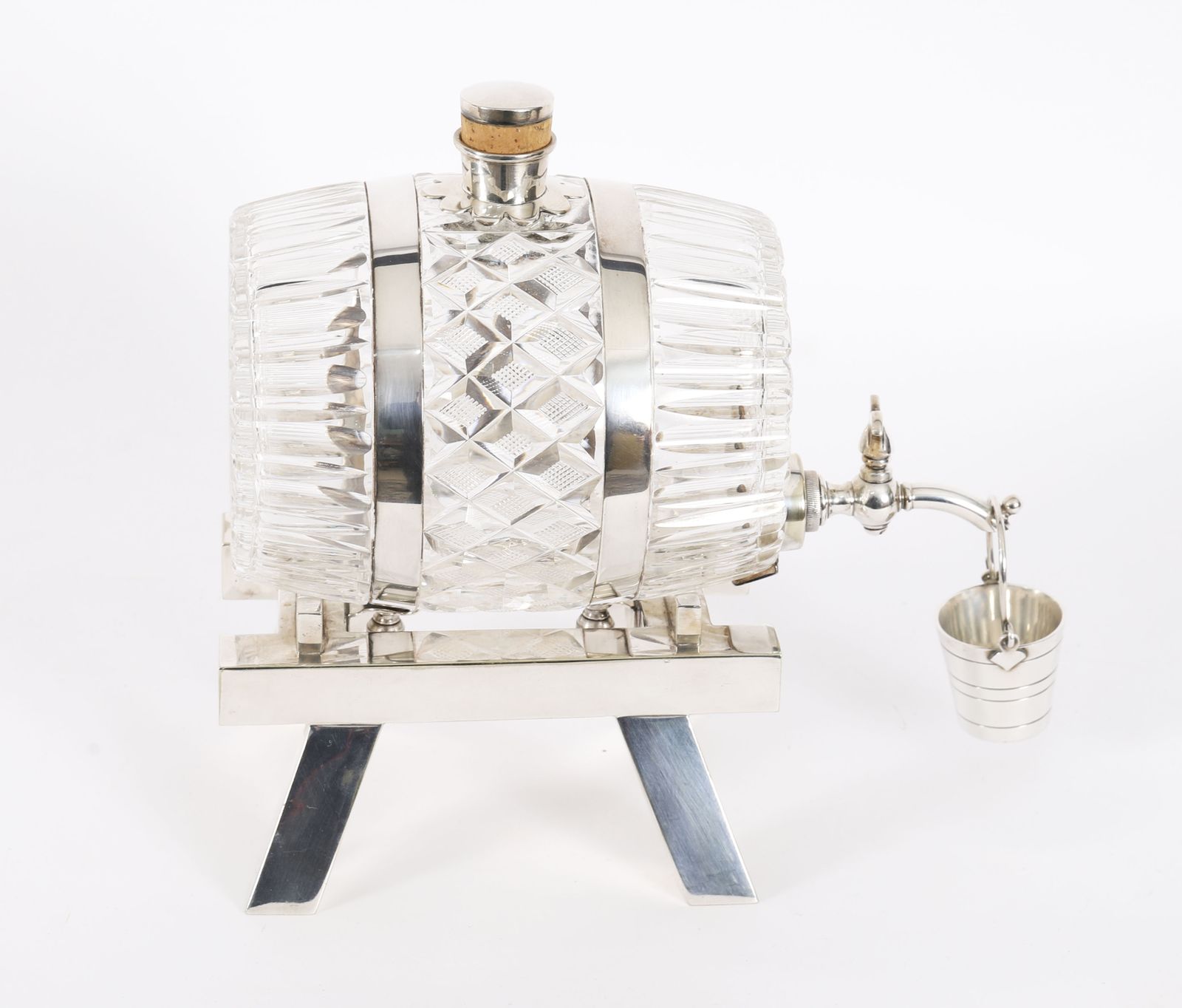 photo for sale Antique  Crystal Barrel Decanter Mappin & Webb 19th C