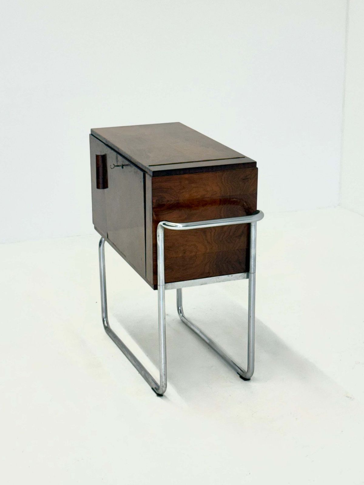 Italian Walnut Bar Cabinet By Cova Milano photo vinterior
