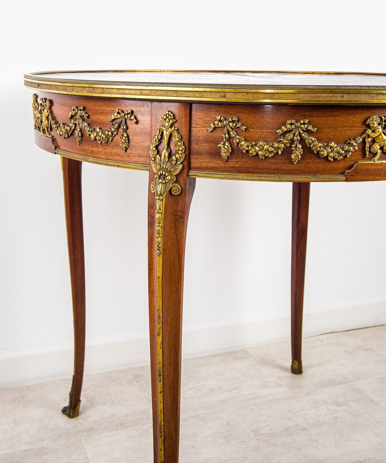Antique French Gilt Bronze (Ormolu) Mounted Centre Table In The Manner Of François Linke, C.1900 photo Furniture