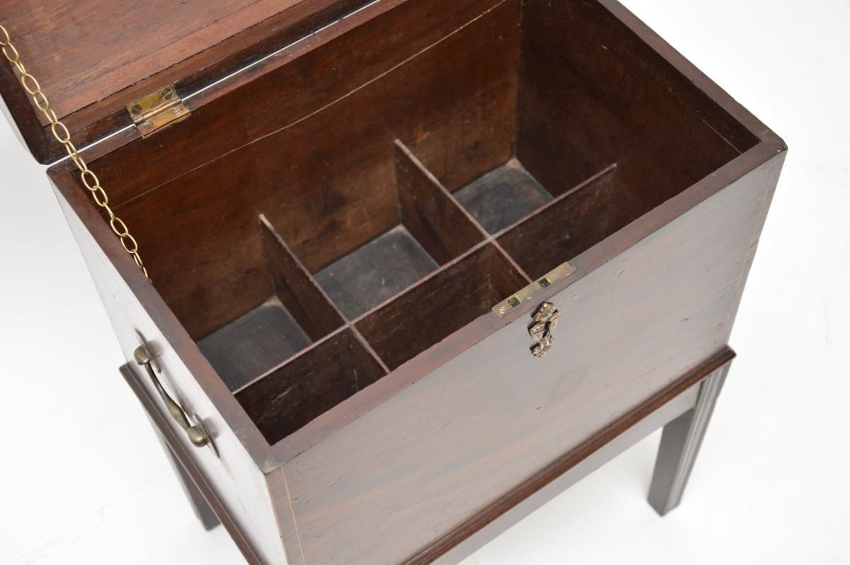 Antique Georgian Period Inlaid Mahogany Cellarette / Wine Cooler By Gillows photo 1268.0