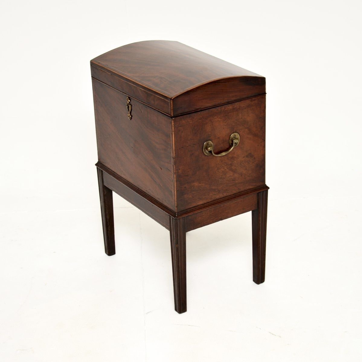 Antique Georgian Period Inlaid Mahogany Cellarette / Wine Cooler By Gillows photo vintage