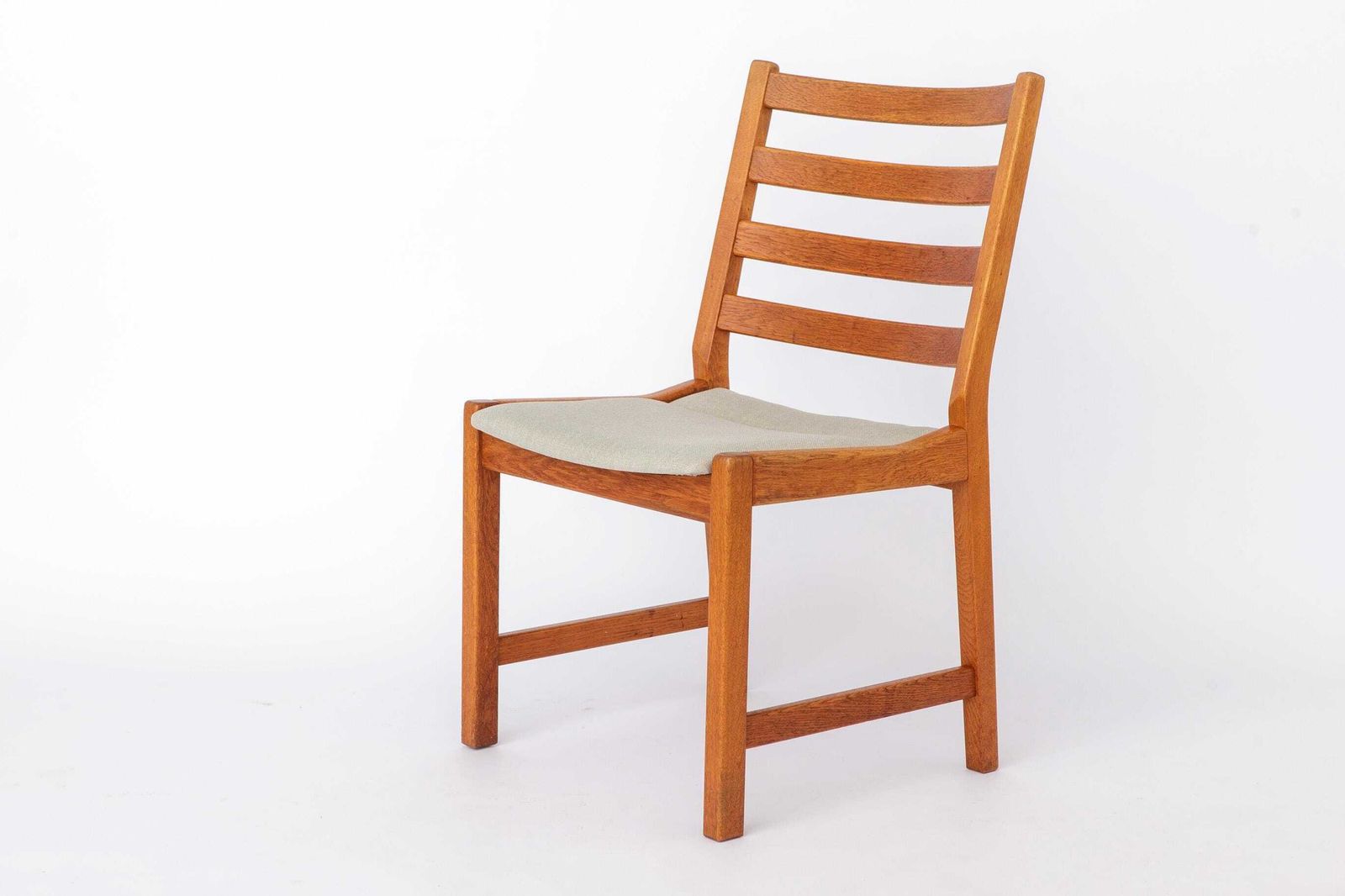 Furniture Set Of 6 Kurt østervig Oak Dining Chairs For Kp Møbler, Danish Mid Century Chairs 1960s, Arm & Side Chairs photo