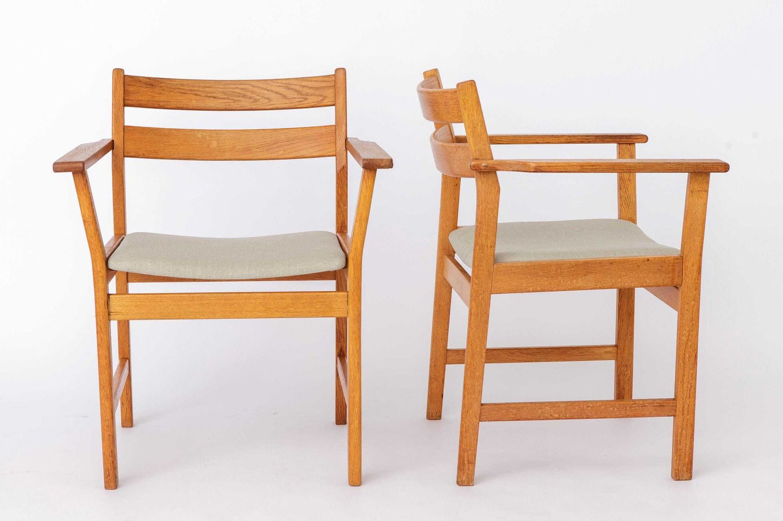 photo buy Set Of 6 Kurt østervig Oak Dining Chairs For Kp Møbler, Danish Mid Century Chairs 1960s, Arm & Side Chairs