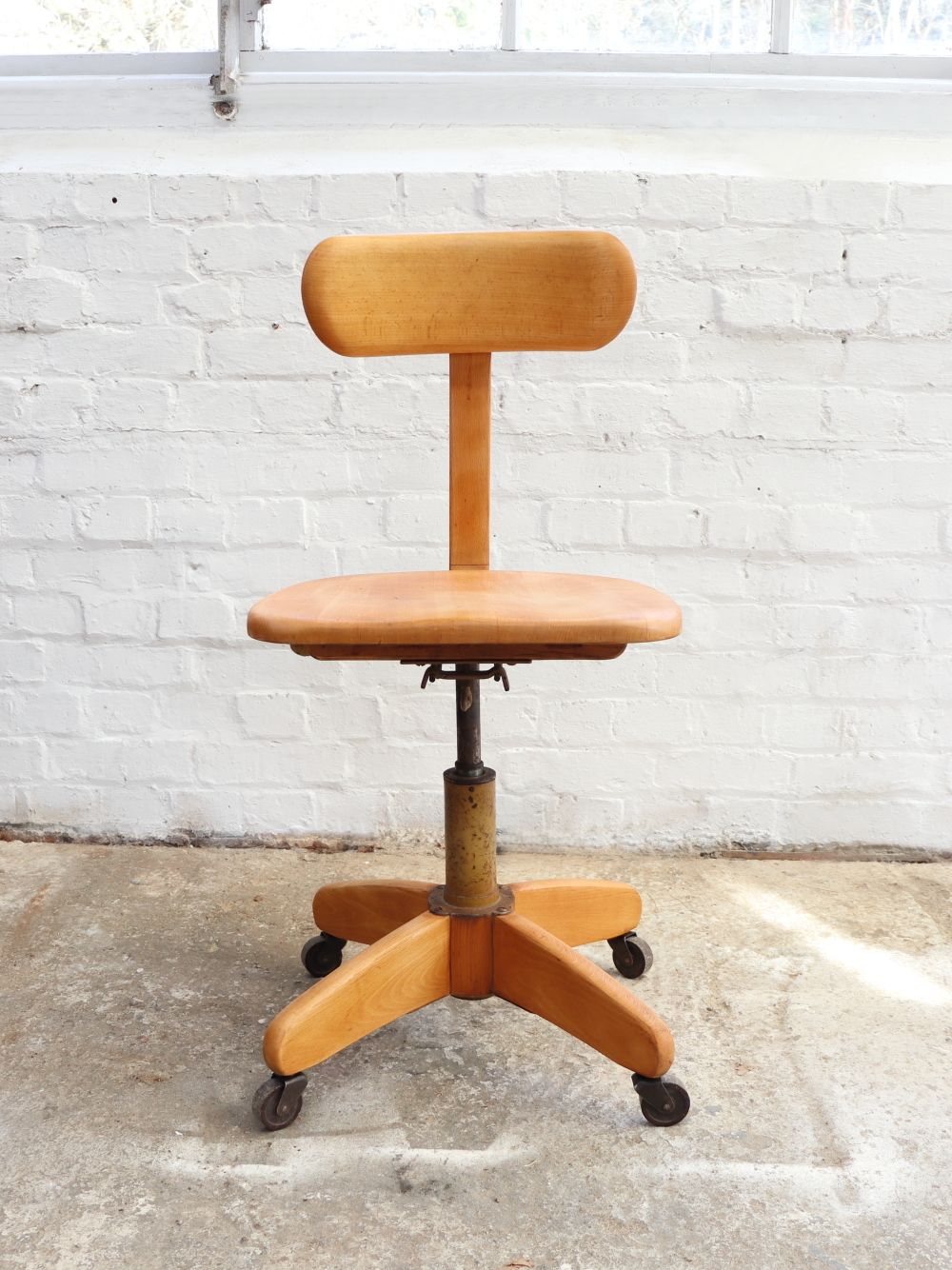 Beautiful Vintage German Federdreh Office Chair photo furniture