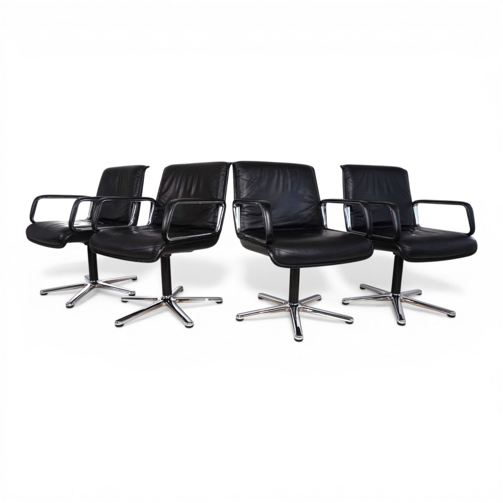 Set Of 4 Wilkhahn Delta Swivel Chairs By Delta Design, 1970 photo for sale