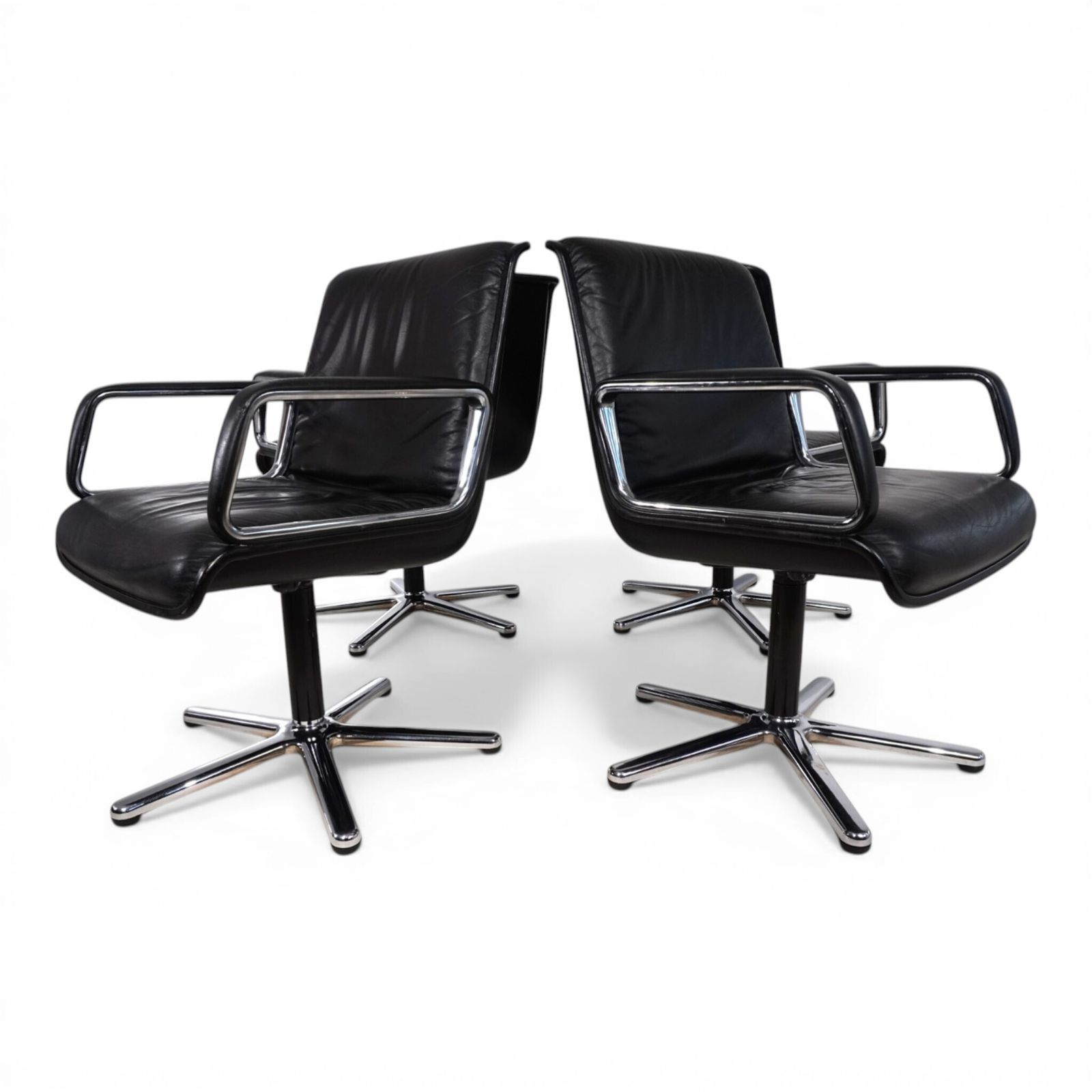 Furniture Set Of 4 Wilkhahn Delta Swivel Chairs By Delta Design, 1970 photo