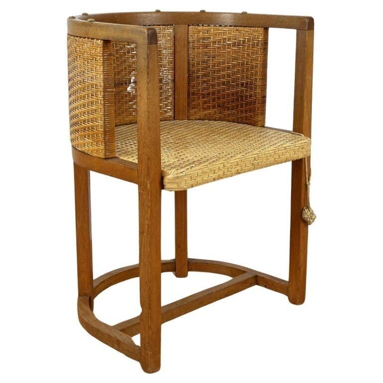 20th Century Art Nouveau Armchair Mod. 1307 By Prag Rudniker, Austria Ca. 1903 photo furniture