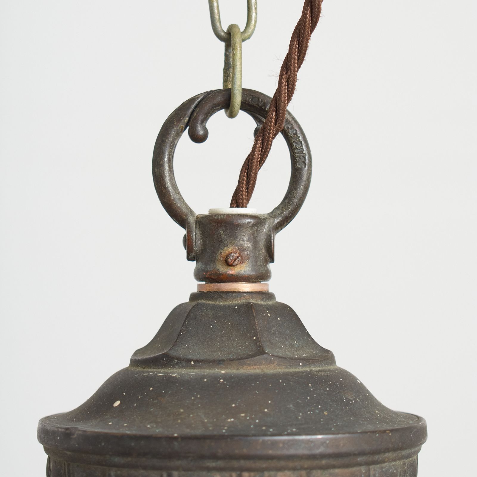 Antique Church Opaline Glass Pendant Light – Al photo 360.0